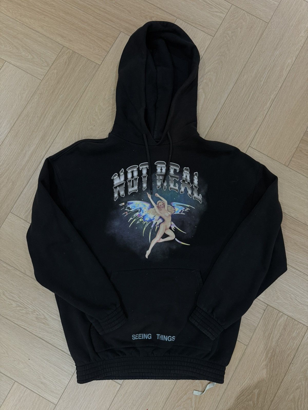 Off-White OFF-WHITE NOT REAL ANGEL HOODIE Size US XL / EU 56 / 4 - 1 Thumbnail