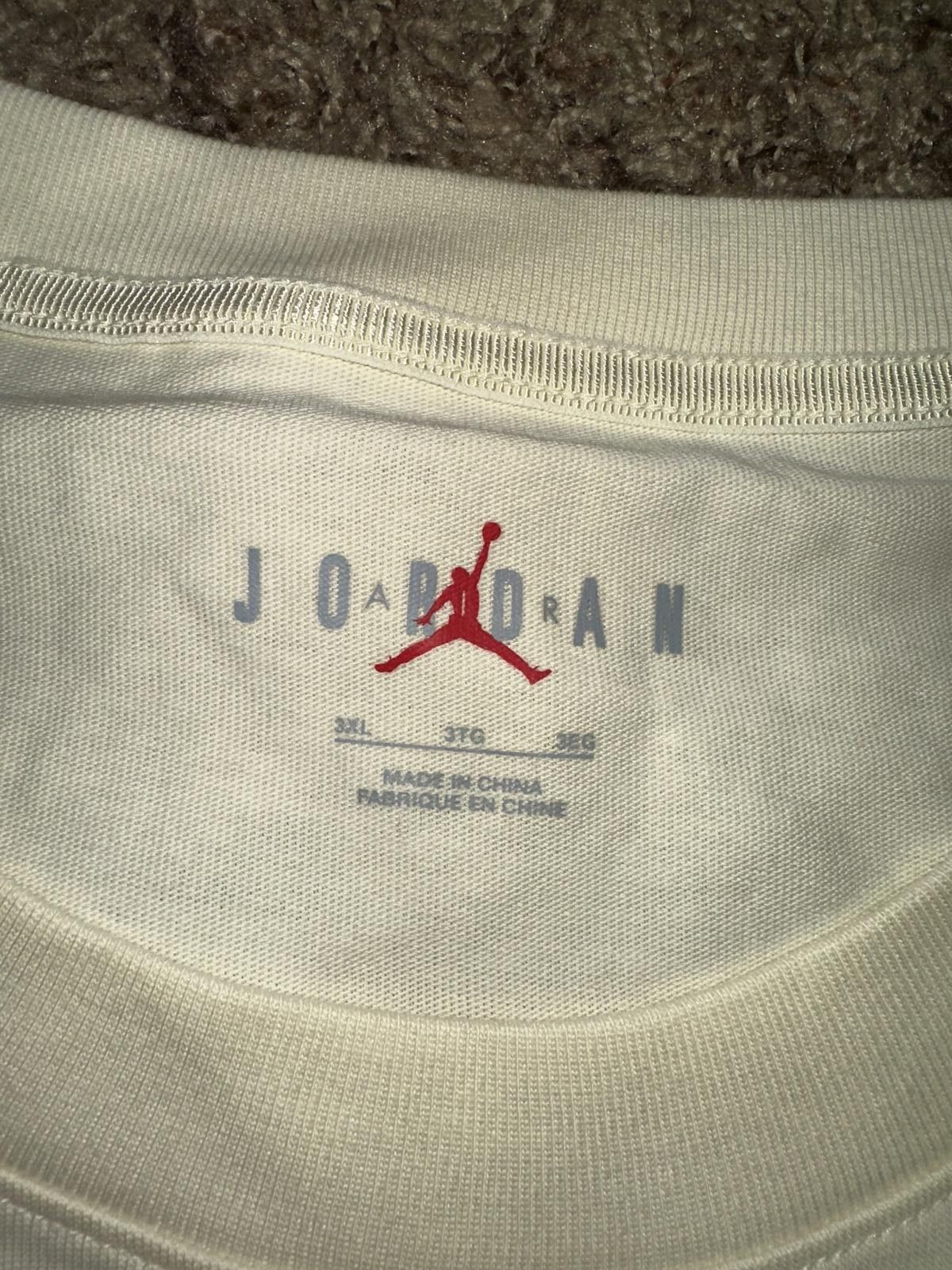 Nike Jordan Men’s x Teyana Taylor Vintage T-shirt Coconut Milk Size US XXL / EU 58 / 5 - 3 Thumbnail