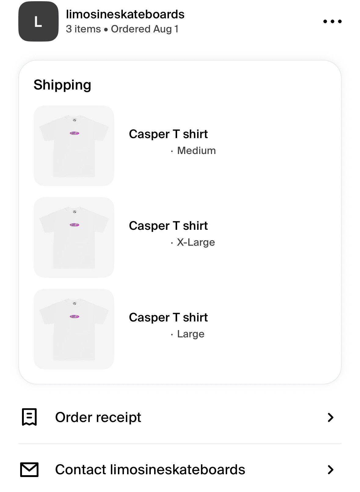 Matty Boy Mattyboy x Limosine Casper T Shirt Size US L / EU 52-54 / 3 - 3 Thumbnail