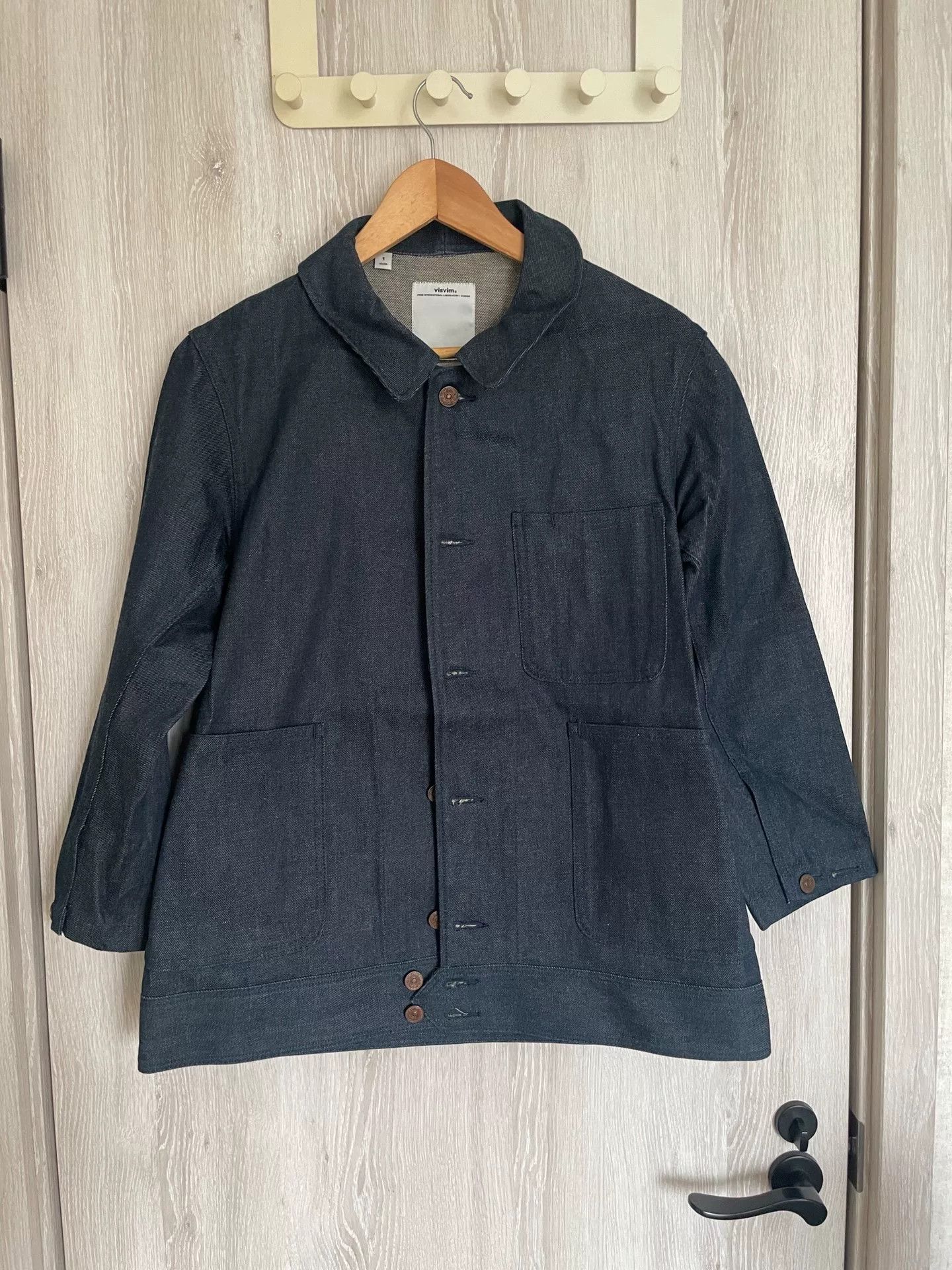 Visvim Visvim Benny Coverall Dark Denim Size US S / EU 44-46 / 1 - 1 Thumbnail