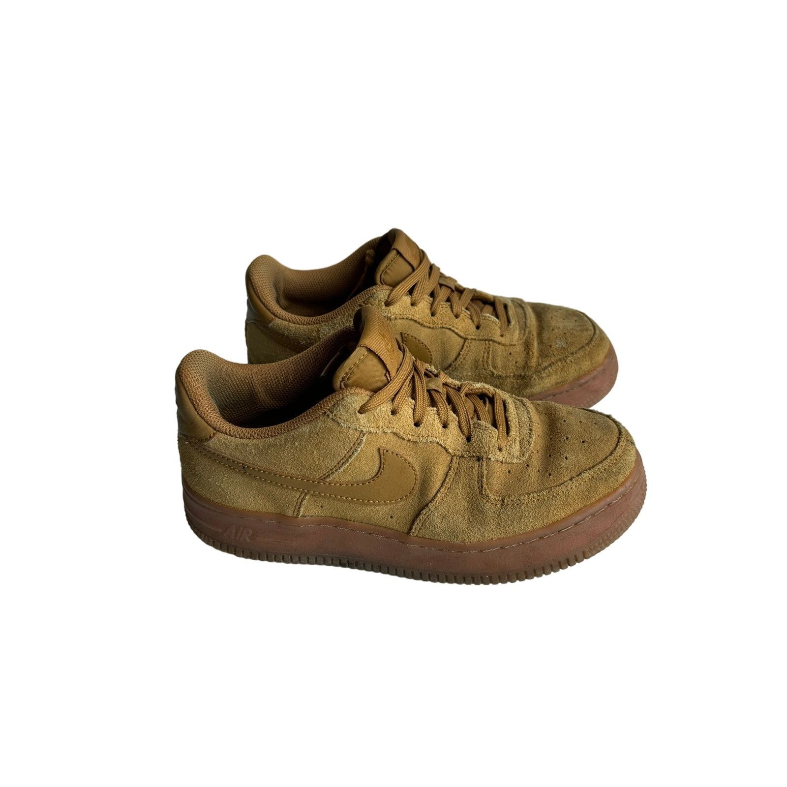 Wheat Nike Air Force Womens Brown Suede Nike Air Force LV8 GS