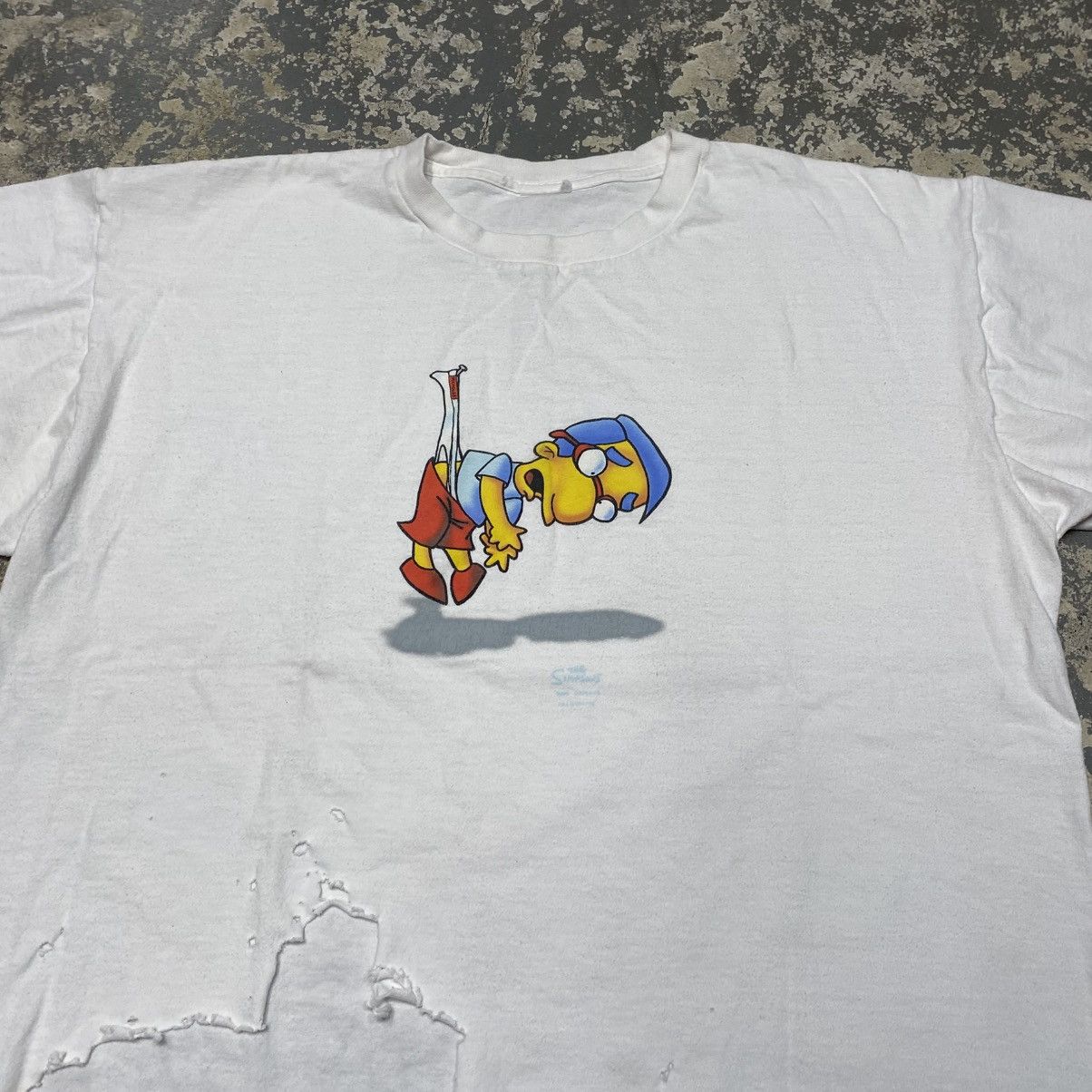 The Simpsons × Vintage Vintage Milhouse Weggie Simpsons Y2K Funny Parody Tshirt Size US L / EU 52-54 / 3 - 6 Thumbnail