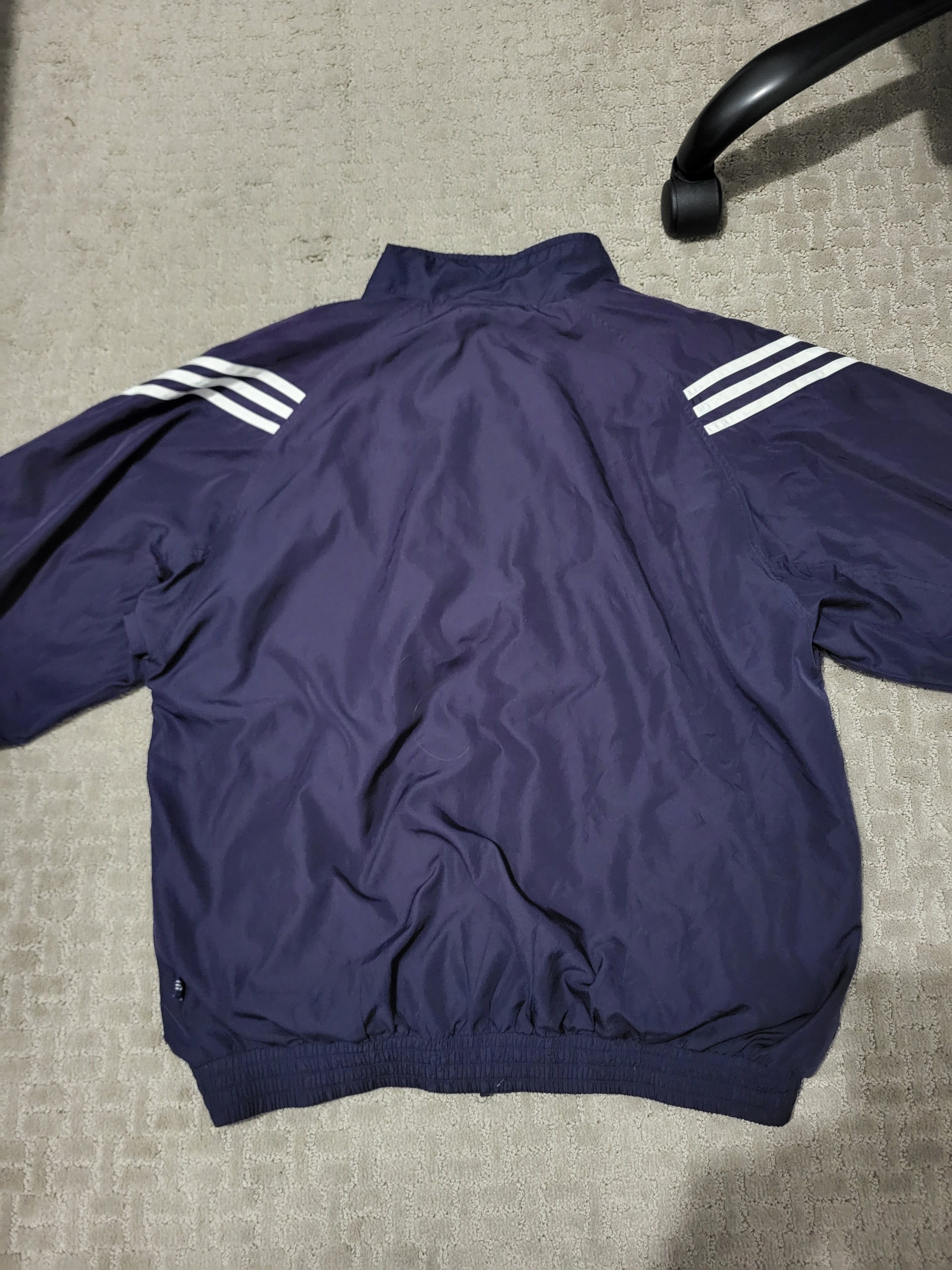 Adidas 90's Adidas Blue and White Windbreaker Size US L / EU 52-54 / 3 - 2 Thumbnail