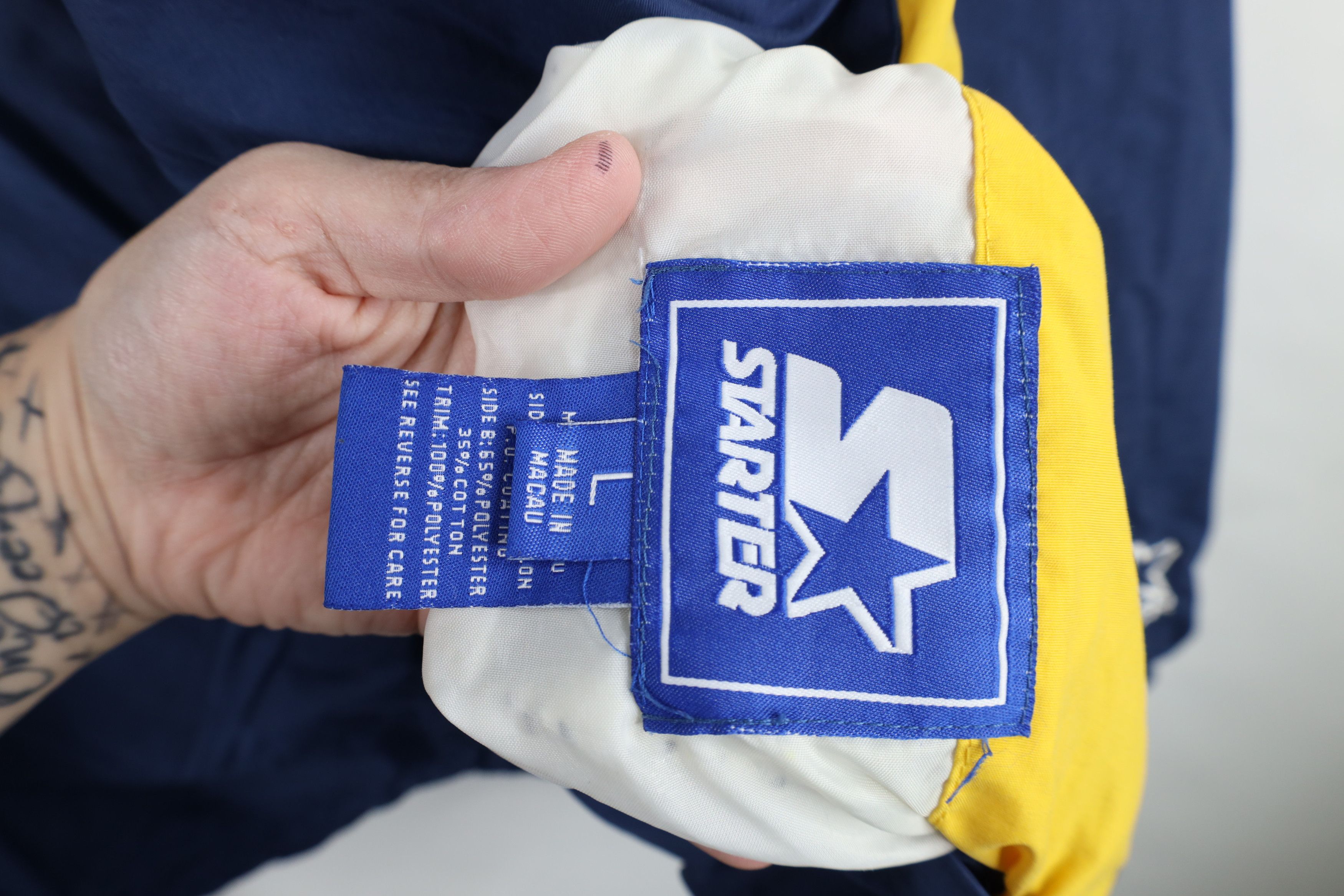 Starter Vintage 90s Starter Reversible University of Michigan Jacket Size US L / EU 52-54 / 3 - 7 Thumbnail
