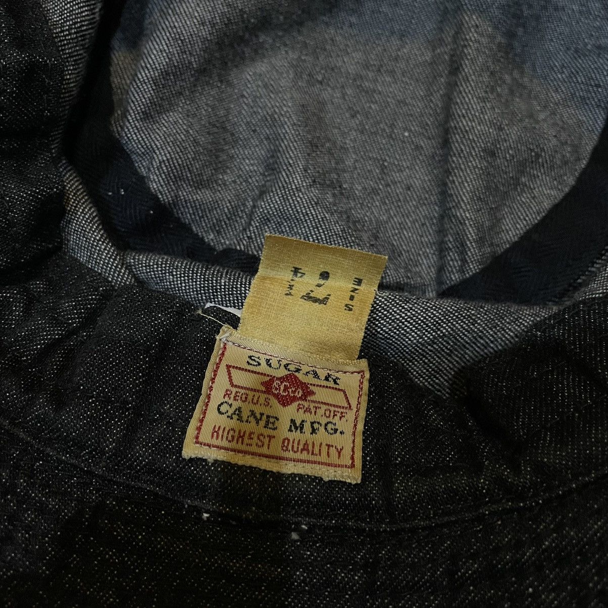 Sugar Cane Sugar cane denim hat Size ONE SIZE - 4 Thumbnail