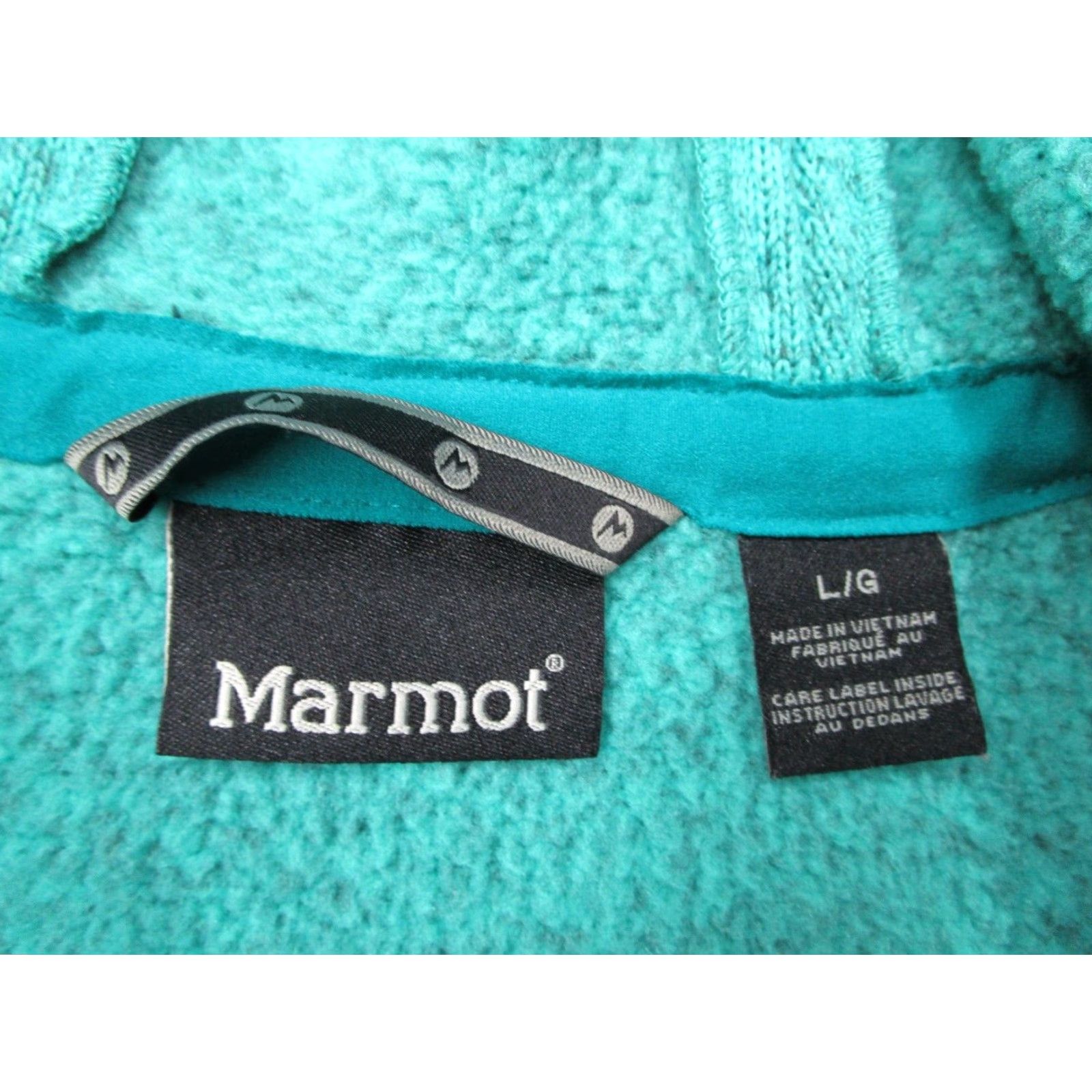 Marmot Marmot Jacket Womens Large Blue Full Zip Fleece Hooded Outdoor Hike Gorpcore Size L / US 10 / IT 46 - 3 Thumbnail