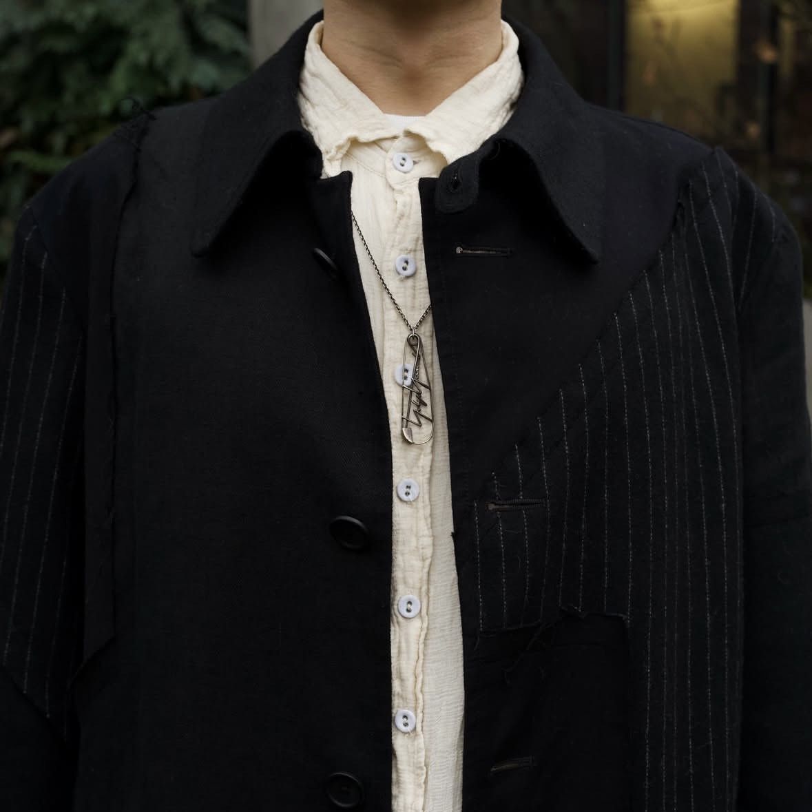 Yohji Yamamoto Pour Homme SS19 Safety Pin Brooch Necklace .925 silver Size ONE SIZE - 6 Thumbnail