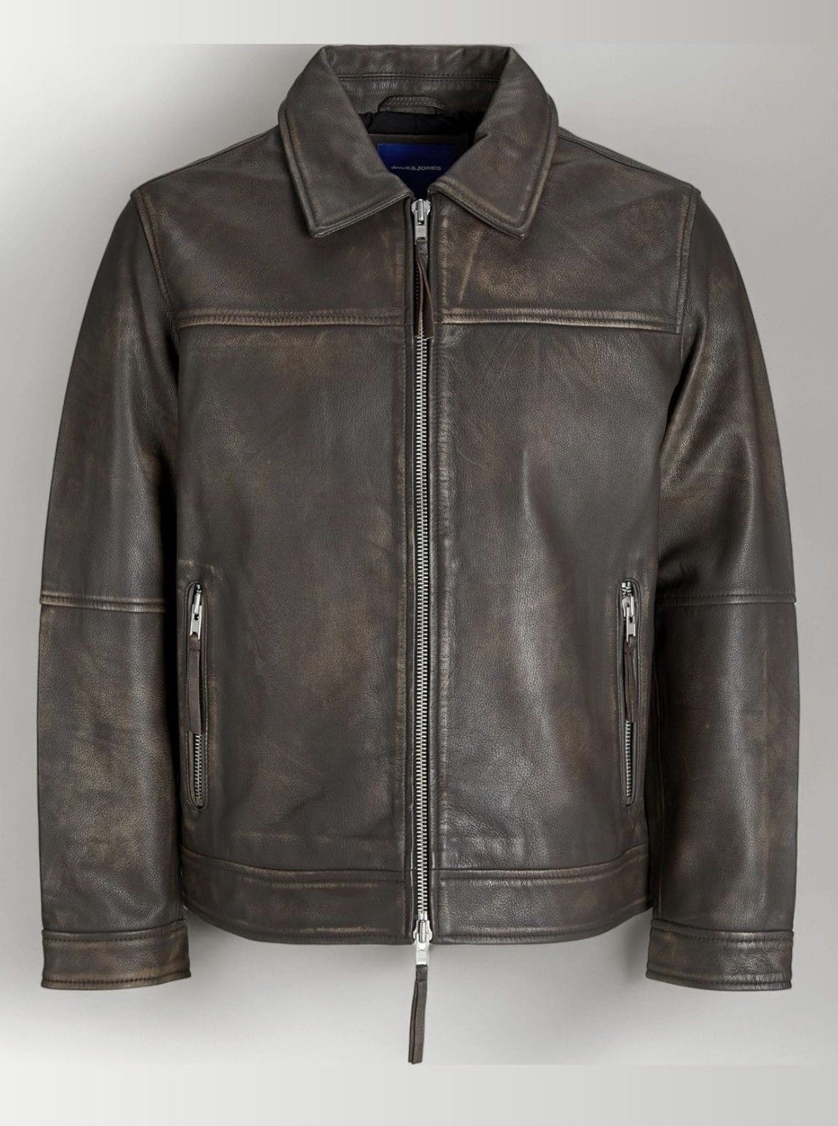 Jack & Jones Jack & Jones Goat Leather Brown Jacket Size 3XL Size US XXL / EU 58 / 5 - 3 Thumbnail
