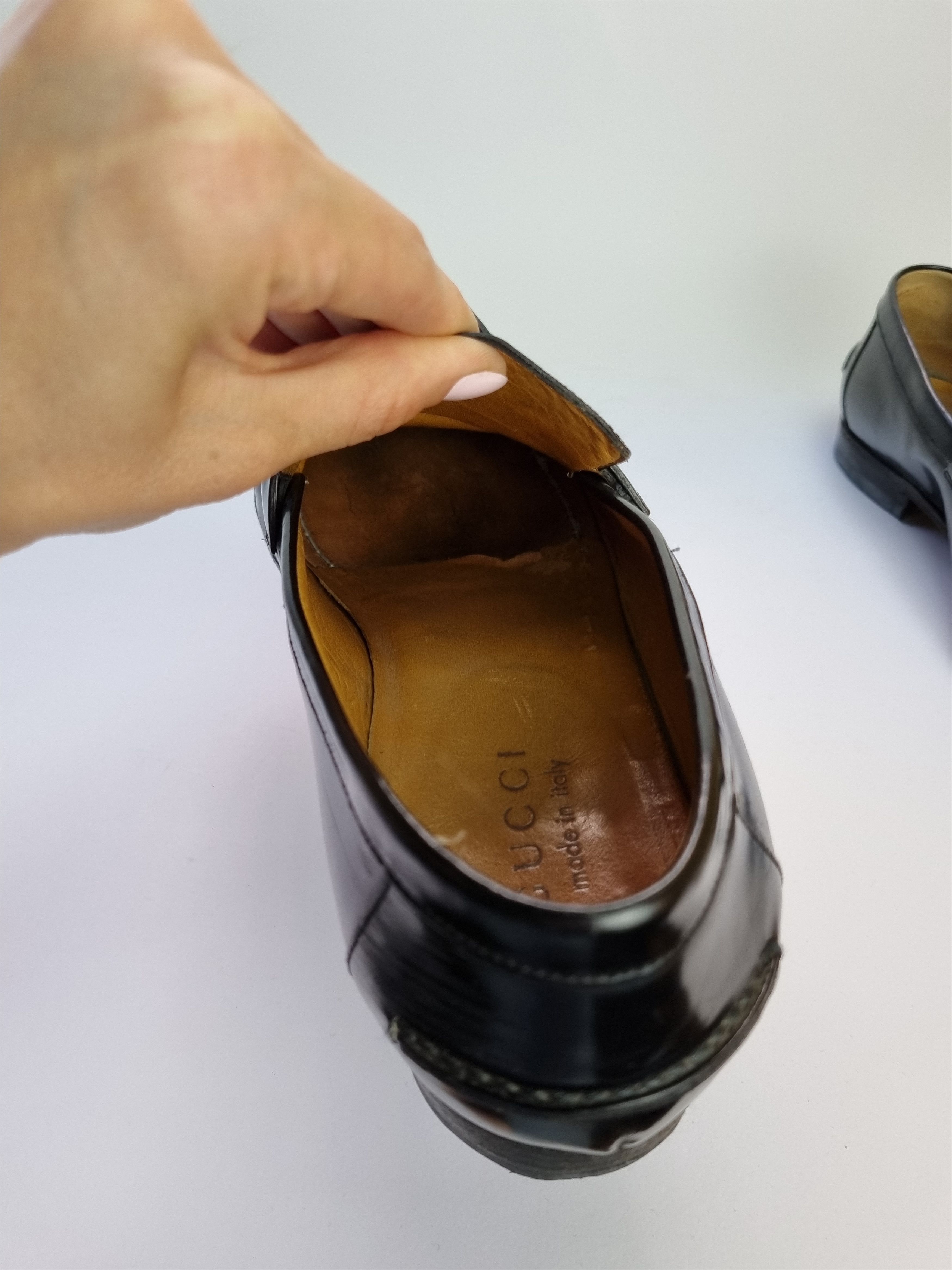 Gucci Vintage Gucci Vibram Leather Loafers Italian Shoes 181808 Size US 7 / EU 40 - 11 Thumbnail