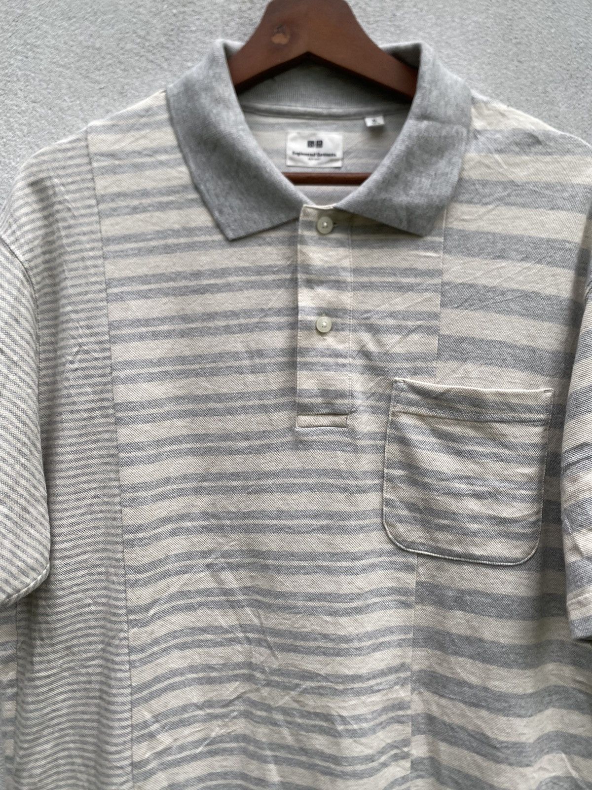 Engineered Garments × Uniqlo Engineered Garments/Uniqlo Striped Collar T Shirt Size US XL / EU 56 / 4 - 2 Thumbnail