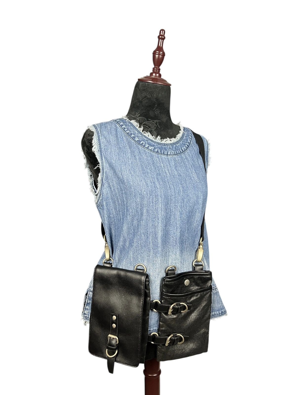 Japanese Brand × Other × Seditionaries Faux Leather Custom Made Bondage Sling Bag Size ONE SIZE - 10 Thumbnail
