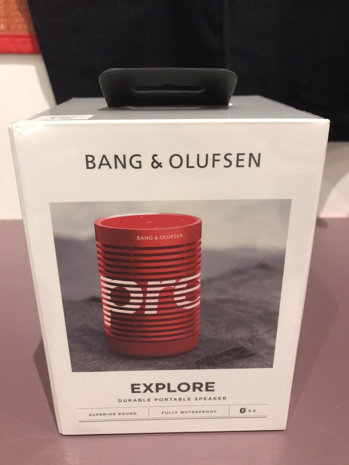 Supreme Bang & Olufsen high quality Explore Portable Speaker Red