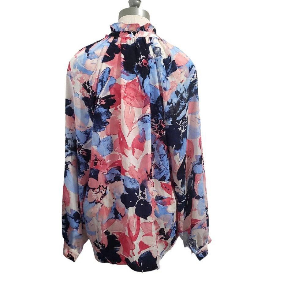 Jones New York CT1753 Jones New York Long Sleeve Flora Top M Size M / US 6-8 / IT 42-44 - 5 Thumbnail