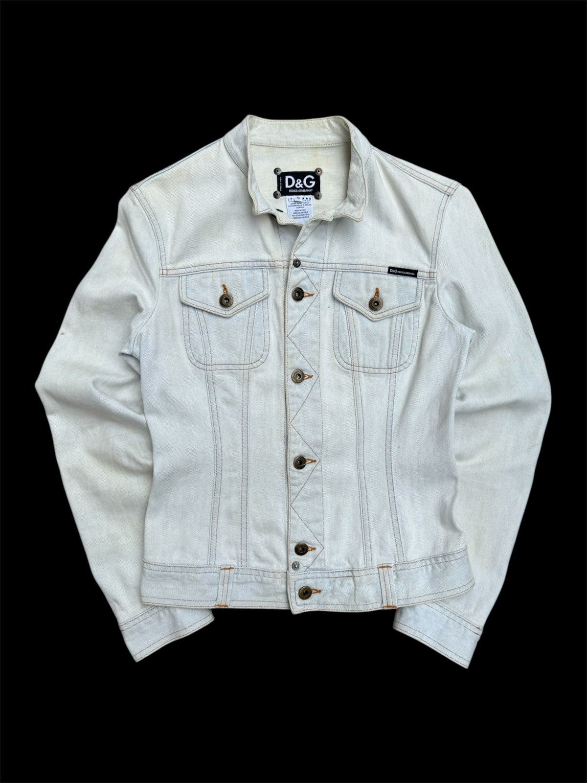 Dolce & Gabbana Dolce & Gabbana Acid Wash Denim Trucker Jacket Size S / US 4 / IT 40 - 1 Thumbnail