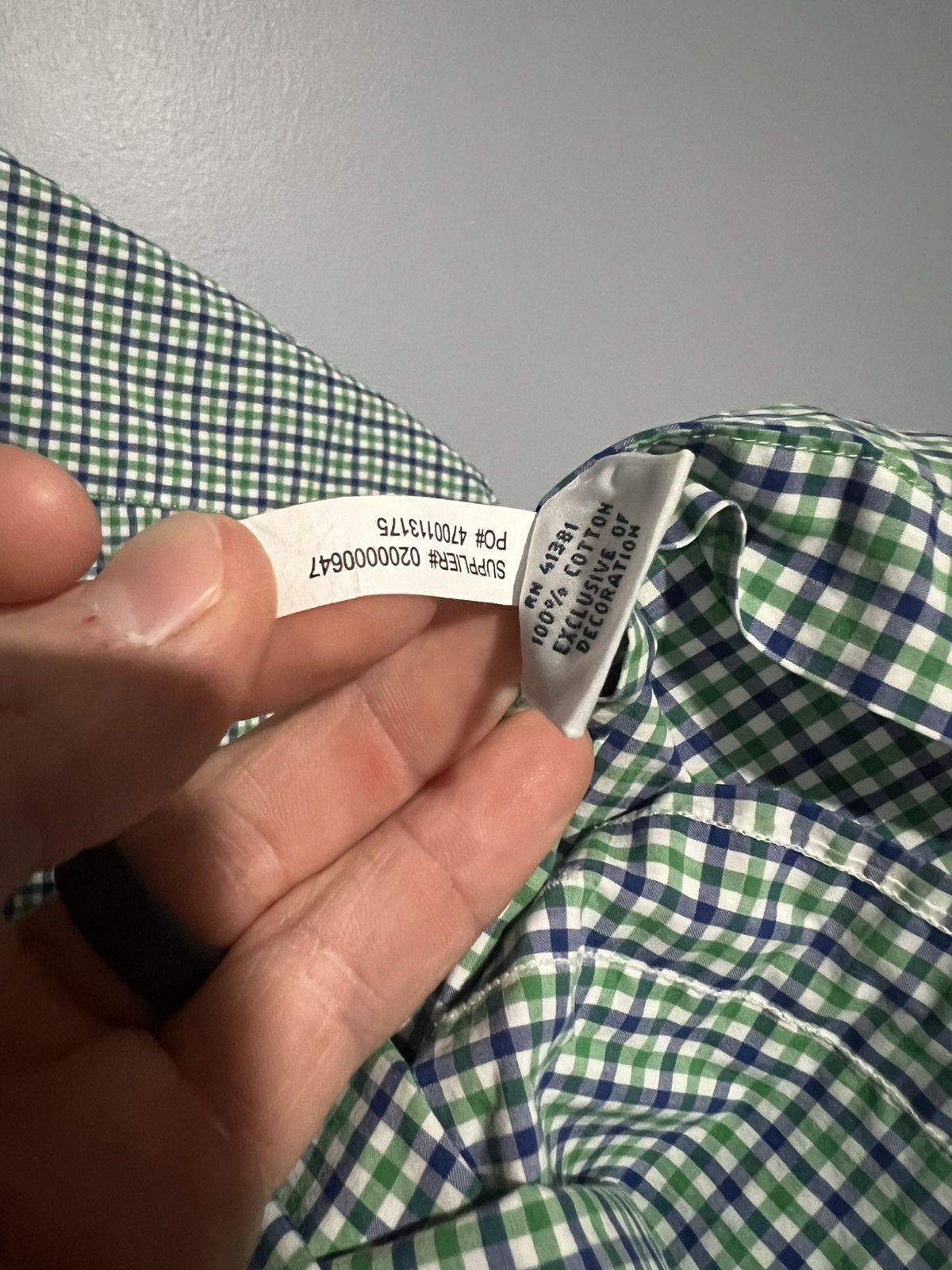 Polo Ralph Lauren Ralph Lauren Shirt Men’s Sz Med Green Blue Check Button Down Size US M / EU 48-50 / 2 - 7 Thumbnail
