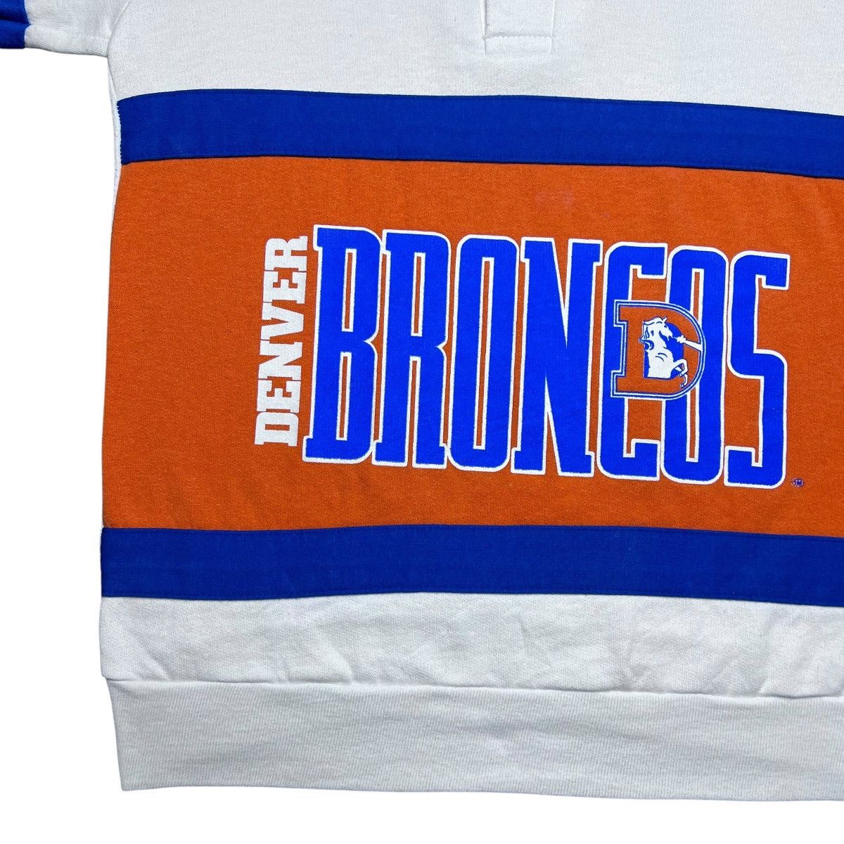 Logo 7 Vintage 1990s NFL Denver Broncos Logo 7 Rugby Sweatshirt Size US M / EU 48-50 / 2 - 8 Thumbnail