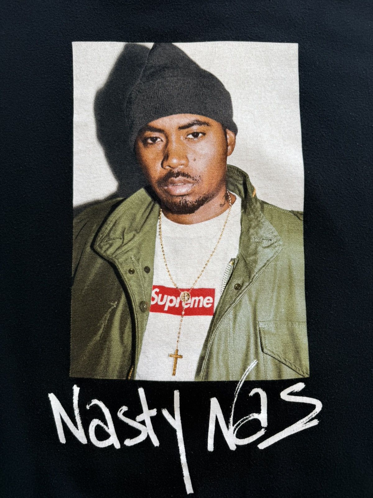 Supreme Supreme Nas T-Shirt Black XL RARE Size US XL / EU 56 / 4 - 4 Thumbnail