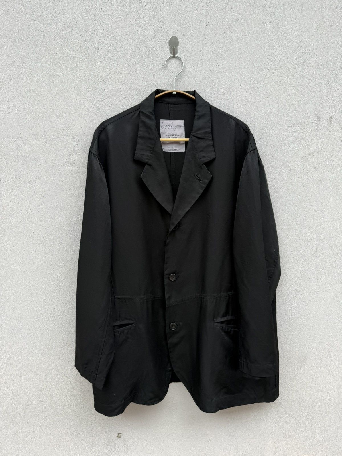 Yohji Yamamoto 💥GRAIL💥1980s ICONIC YOHJI YAMAMOTO SIGNATURE BAGGY JACKET Size US L / EU 52-54 / 3 - 1 Thumbnail