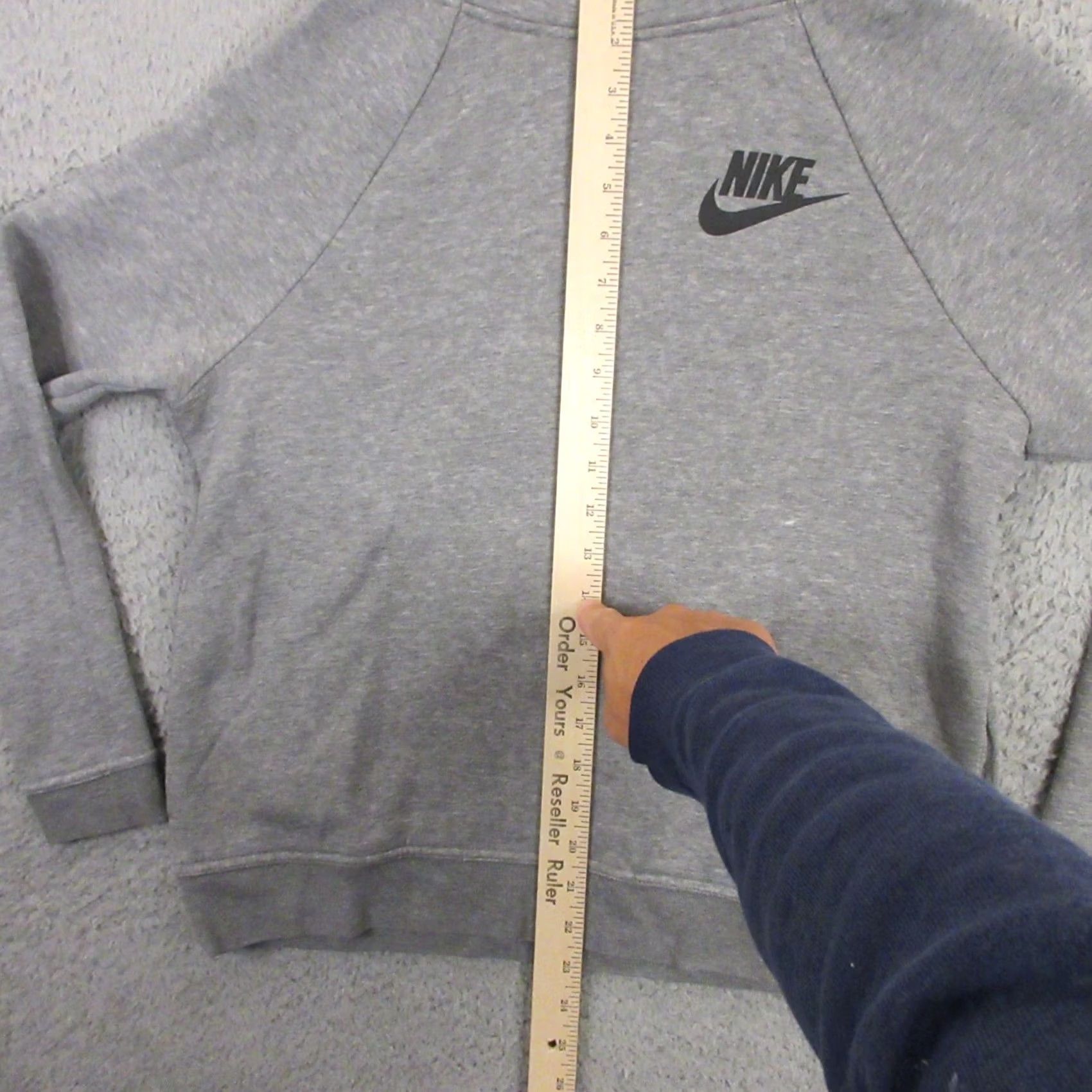 Nike Nike Sportswear Rally Hoodie Womens S Gray Logo Funnel Neck Pullover Sweatshirt Hoodie 828601-091 Size S / US 4 / IT 40 - 6 Thumbnail