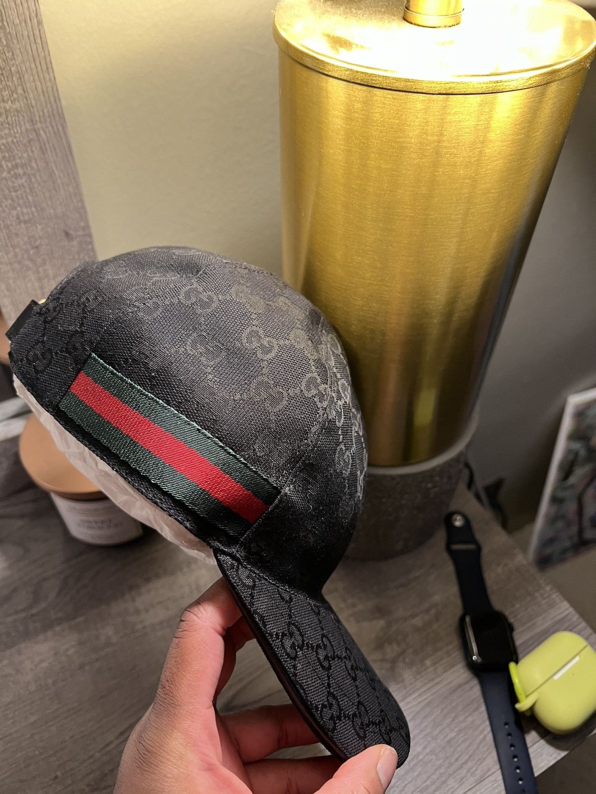 Gucci ORIGINAL GG CANVAS BASEBALL HAT WITH WEB Size ONE SIZE - 6 Thumbnail