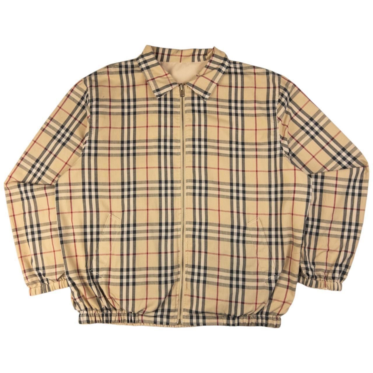 Clothing Check Print Jacket Vintage Burberry Nova Check Reversible
