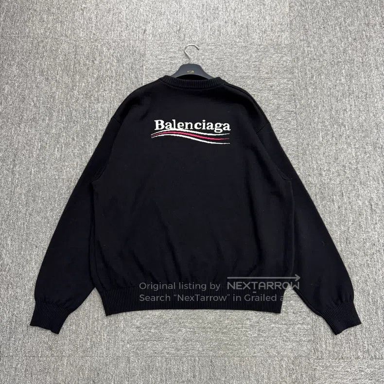Balenciaga Balenciaga Coke Inlay Knitted Sweater Size US M / EU 48-50 / 2 - 6 Thumbnail