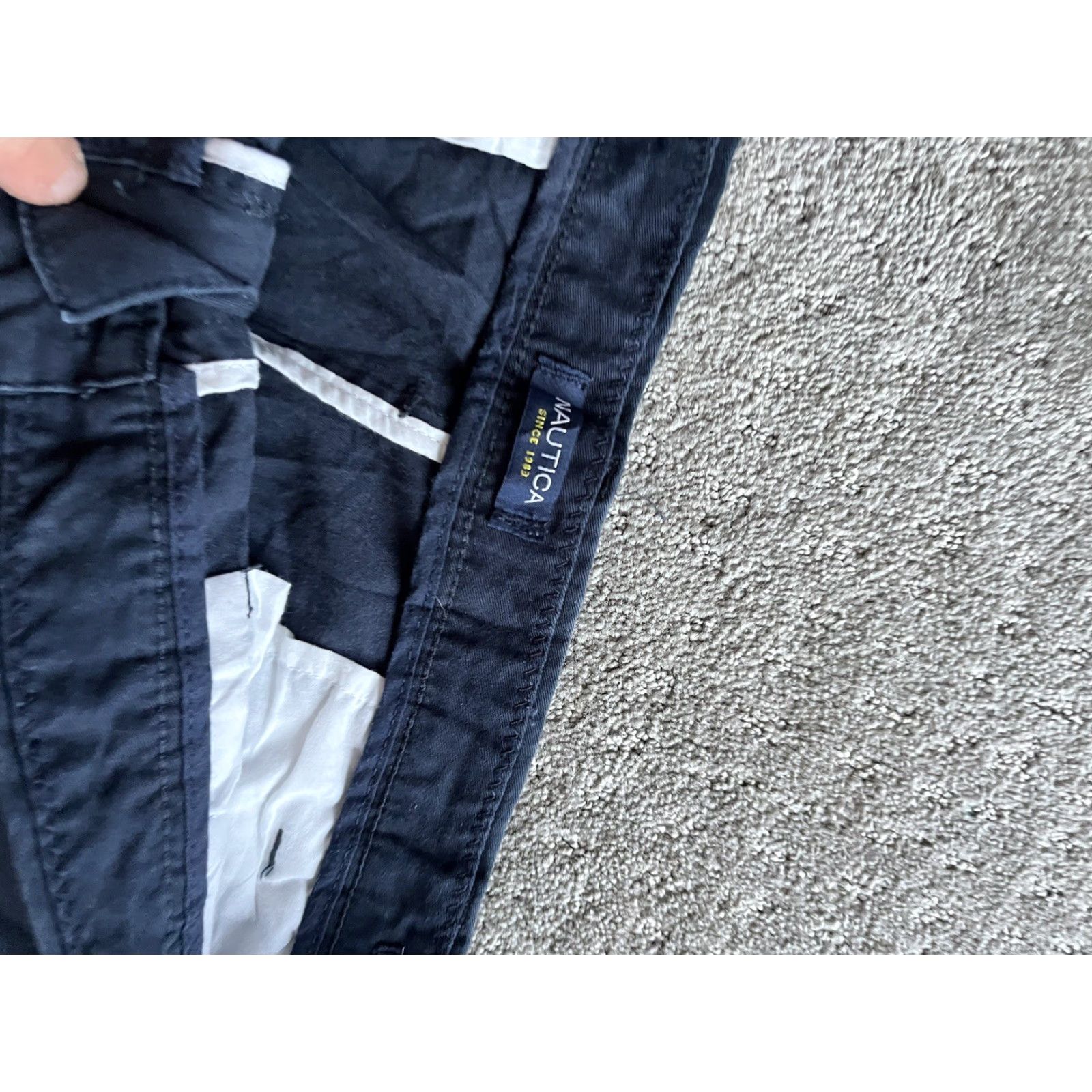 Nautica Nautica Navy Blue Men Shorts Size 38W The Deck Short Classic Fit Distressed Soli Navy Blue Men Shorts 38W The Deck Short Classic Fit Distressed Soli Size US 38 / EU 54 - 3 Thumbnail