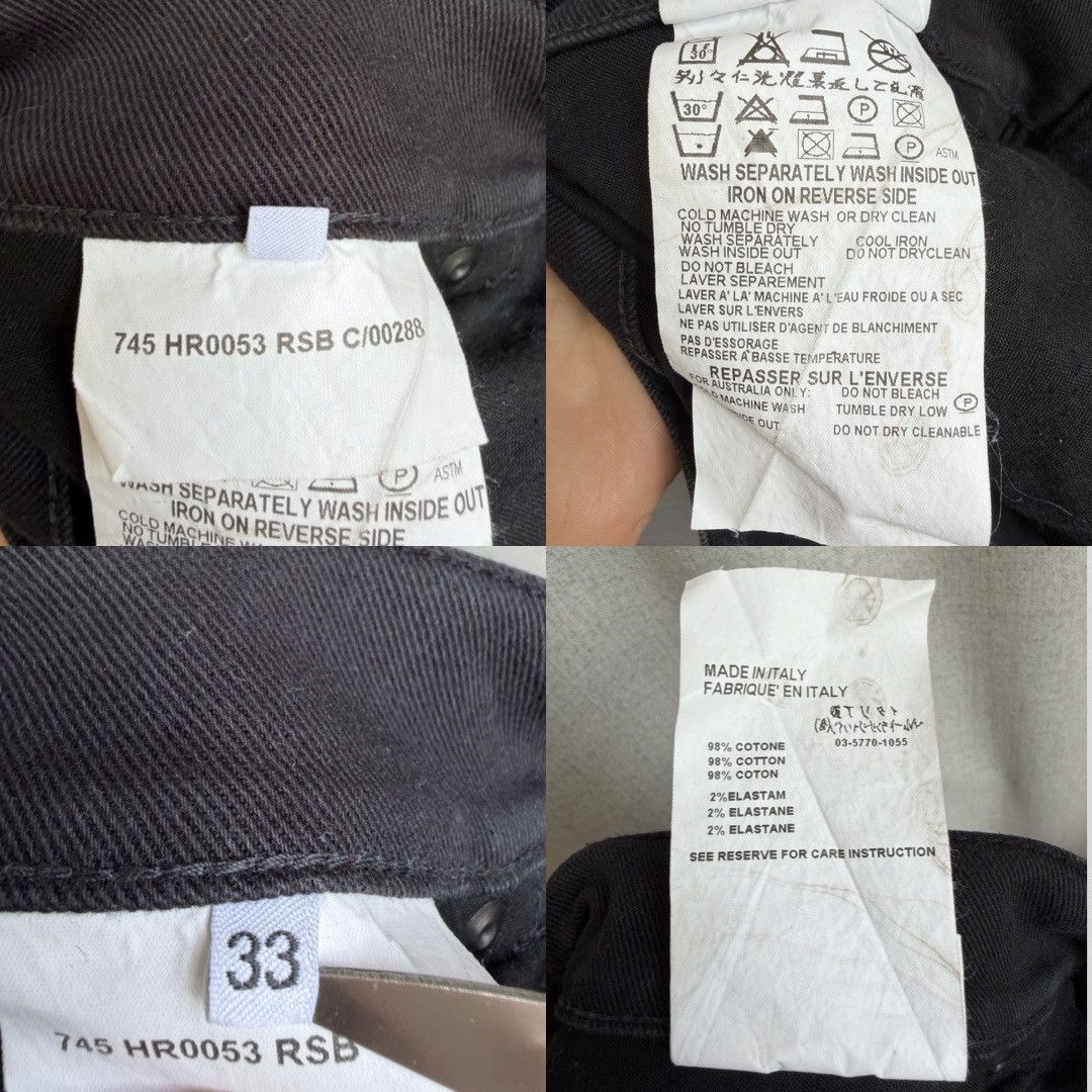 Helmut Lang Helmut Lang AW2004 Bondage Pants Black Denim Size US 33 - 11 Thumbnail