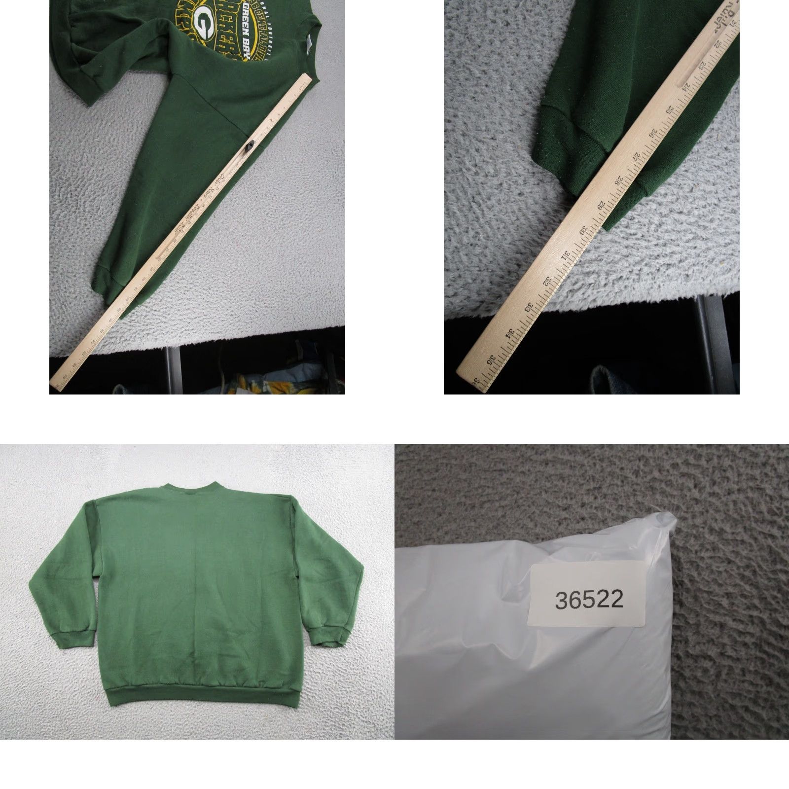 Logo 7 VINTAGE Green Bay Packers Sweatshirt 2XL Logo 7 Crew Neck Long Sleeve Pullover Men Green 1996 Central Division Champions Sports All Seasons Hooded Size US XXL / EU 58 / 5 - 8 Thumbnail