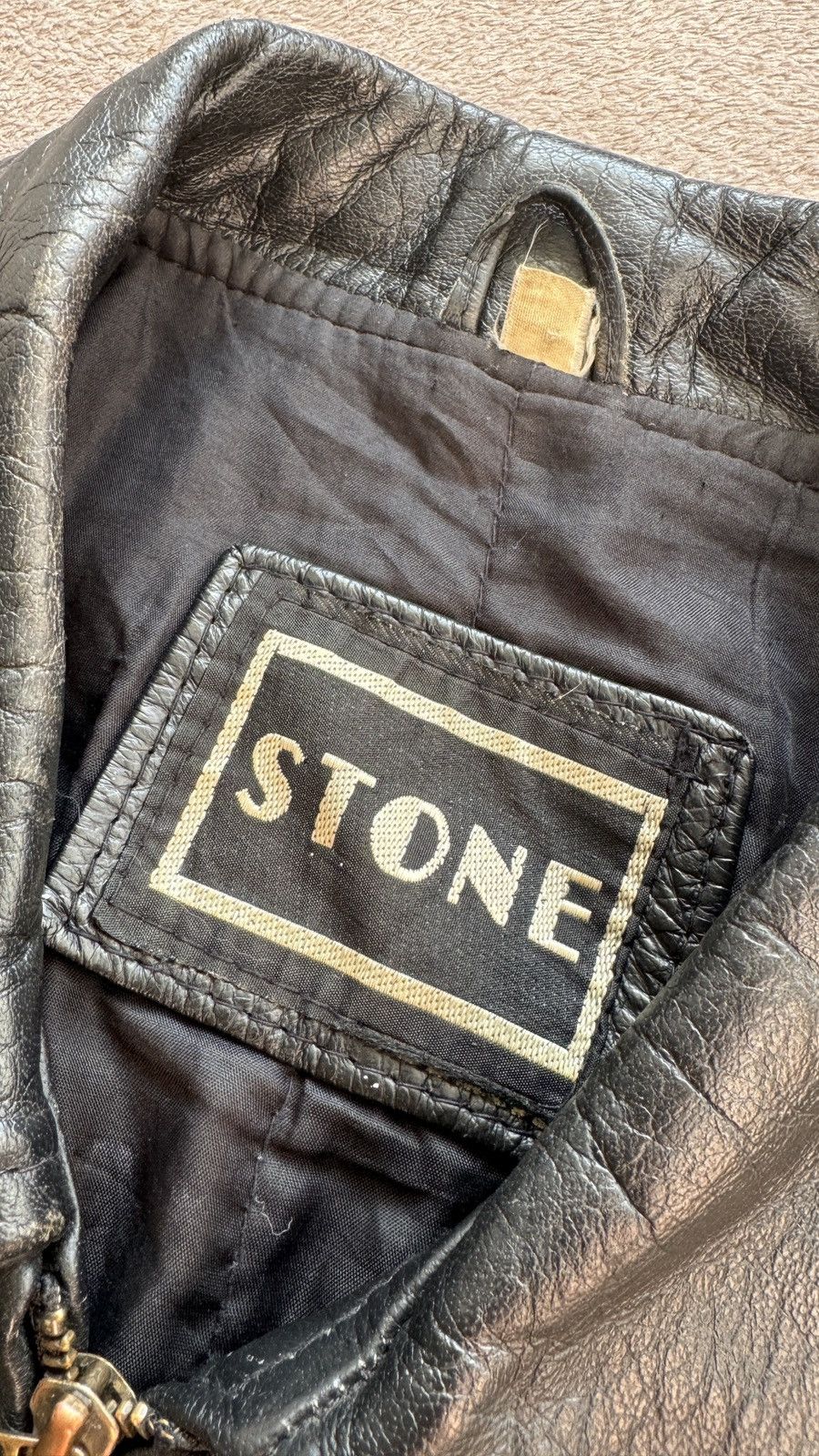 Genuine Leather Y2K Vintage Moto Biker Leather Jacket Grunge schott varsity Size US M / EU 48-50 / 2 - 6 Thumbnail