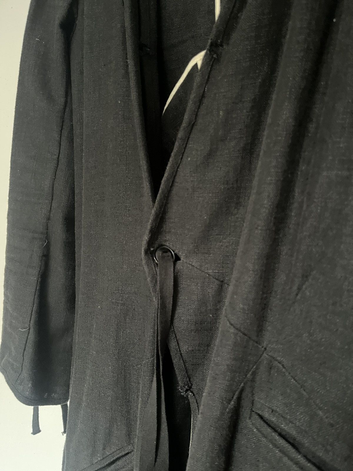 Aleksandr Manamis Aleksandr Manamis Long Linen Avant-Garde Coat Size US M / EU 48-50 / 2 - 18 Thumbnail