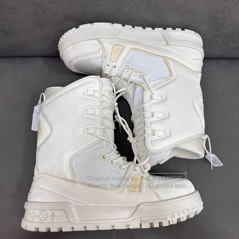 Louis Vuitton Louis Vuitton White Trainer Snow Boots for Men 0079. Size US 9.5 / EU 42-43 - 7 Thumbnail