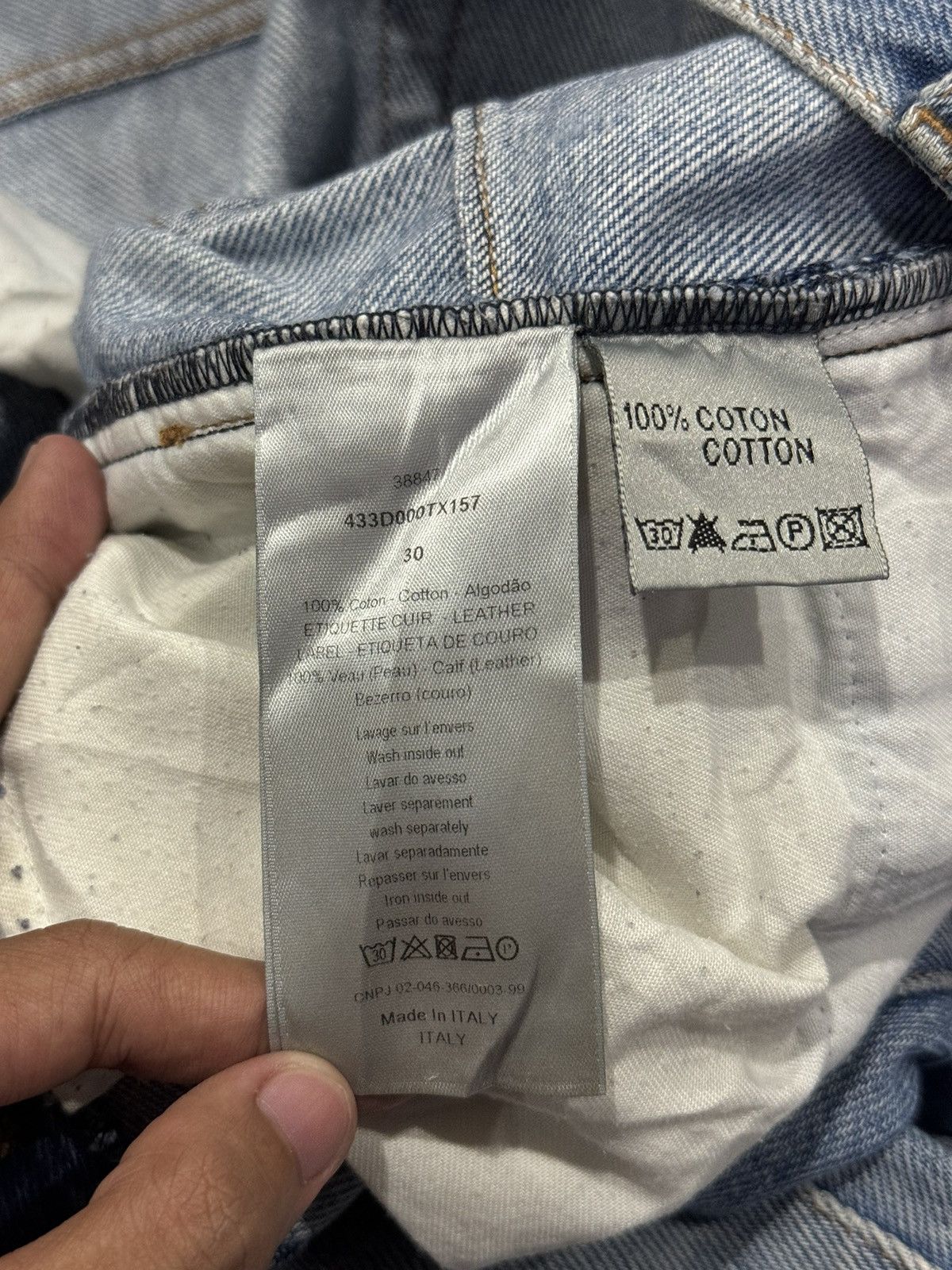 Dior Dior Homme AW18 Destroy Denim Pants Size US 30 / EU 46 - 11 Thumbnail