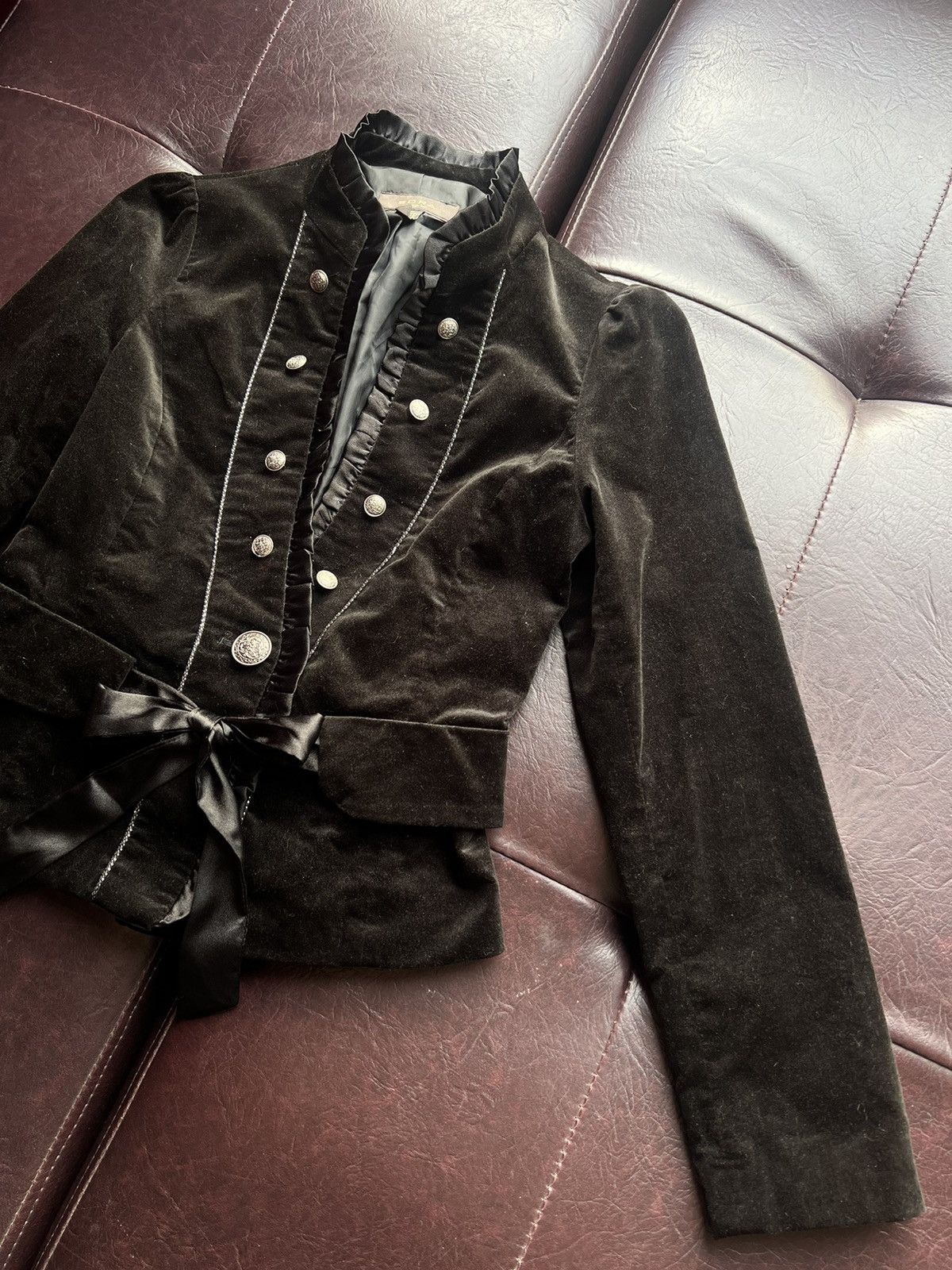 Japanese Brand Sora velvet dark brown jacket 🤎 Size S / US 4 / IT 40 - 8 Thumbnail