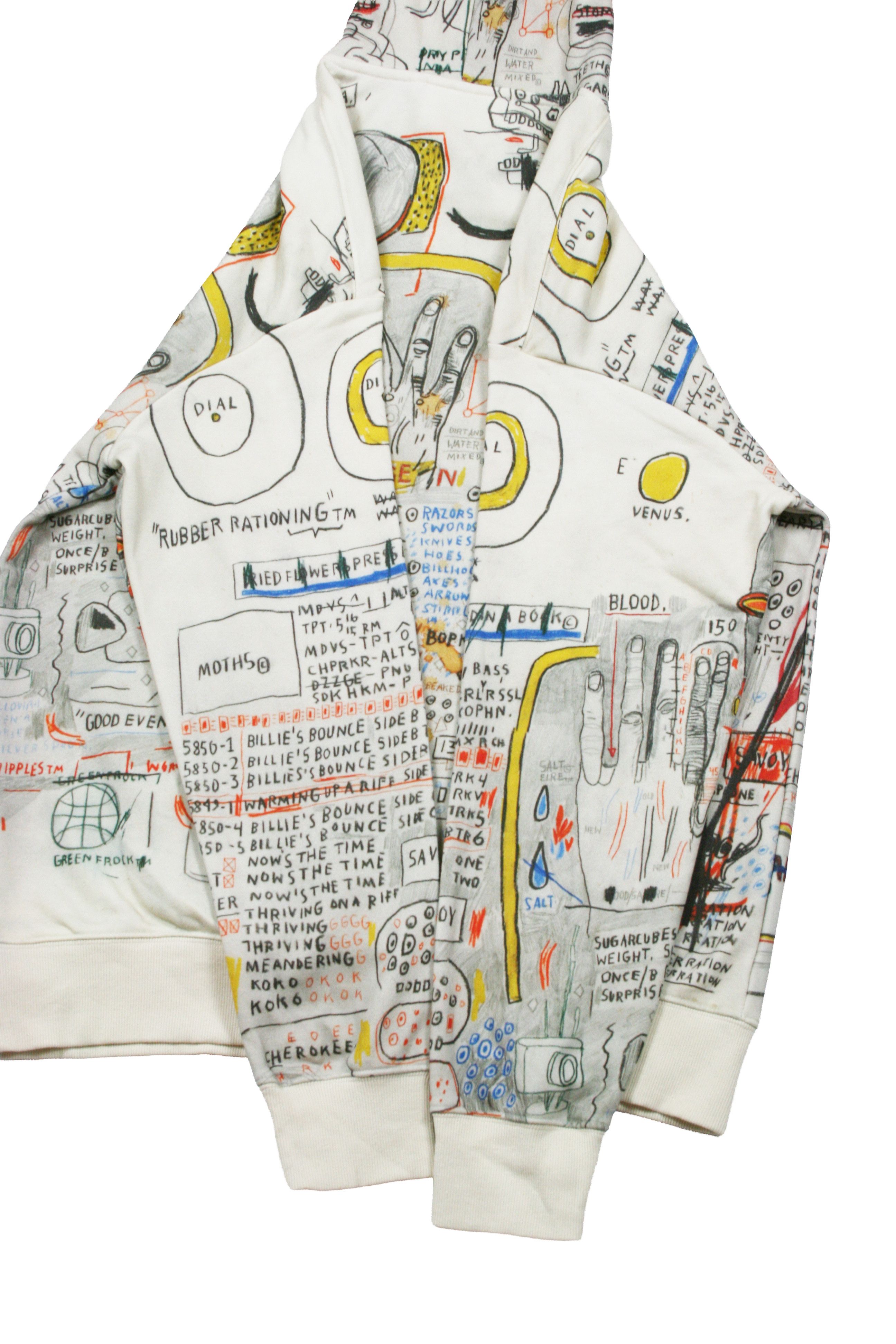 H&M × Jean-Michel Basquiat × Who Decides War Graffiti Printed Hoodie Size US L / EU 52-54 / 3 - 6 Thumbnail
