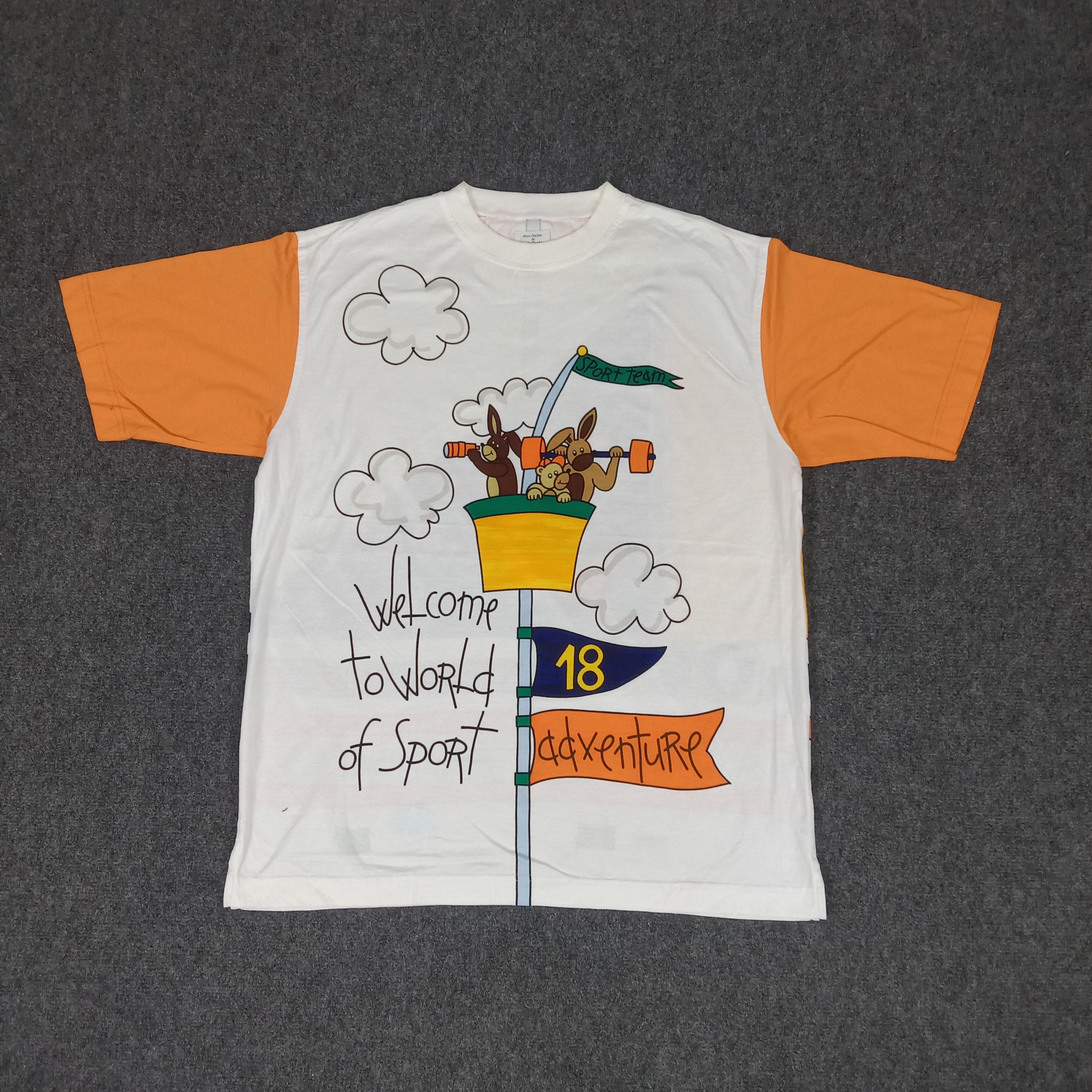 Jean Charles De Castelbajac × Vintage Jean Charles De Castelbajac Sport Tshirt Size US XL / EU 56 / 4 - 1 Thumbnail