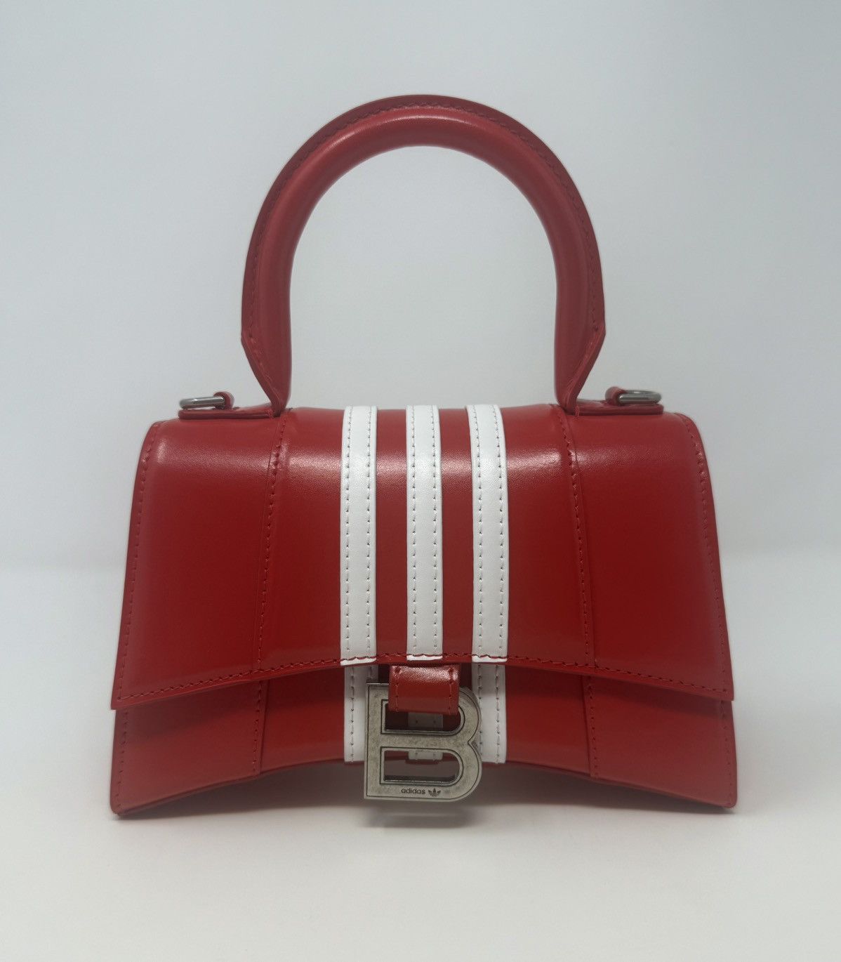 Adidas × Balenciaga Balenciaga Adidas XS Hourglass Top Handle Bag Red Size ONE SIZE - 1 Thumbnail