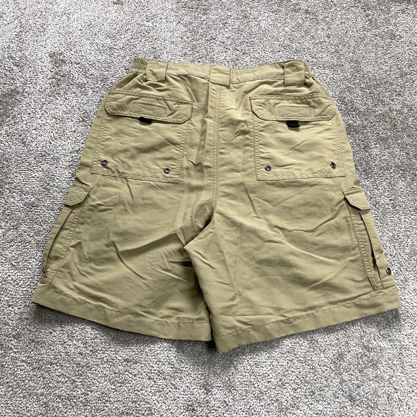 Vintage Bimini Bay Cargo Shorts Men's Brown Nylon Outdoor 32 Regular Inseam 7" Casual Sports Size US 32 / EU 48 - 2 Thumbnail