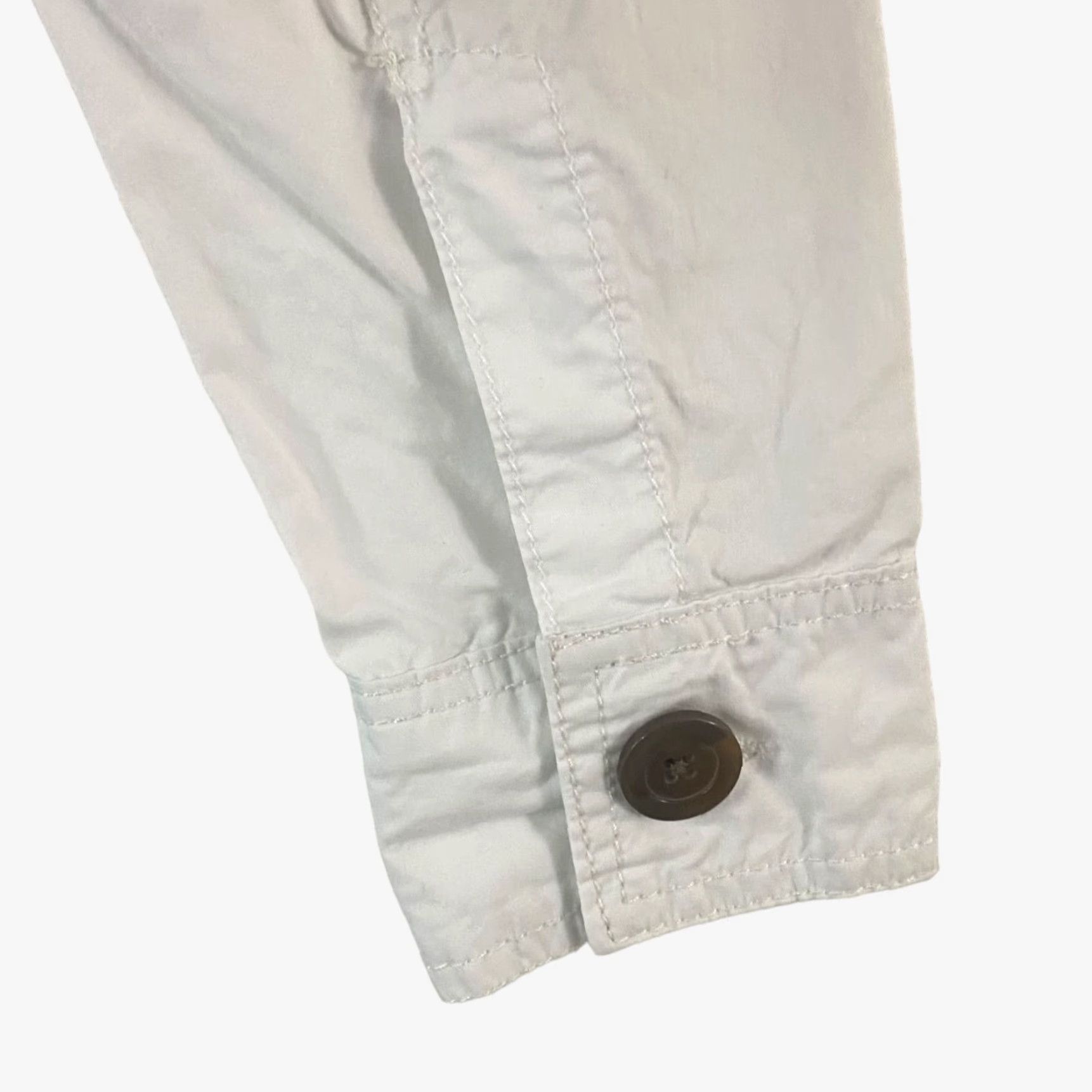 Converse Converse Women's Small White Cotton Long-Sleeve Button-Up Utility Cargo Jacket Size S / US 4 / IT 40 - 7 Thumbnail