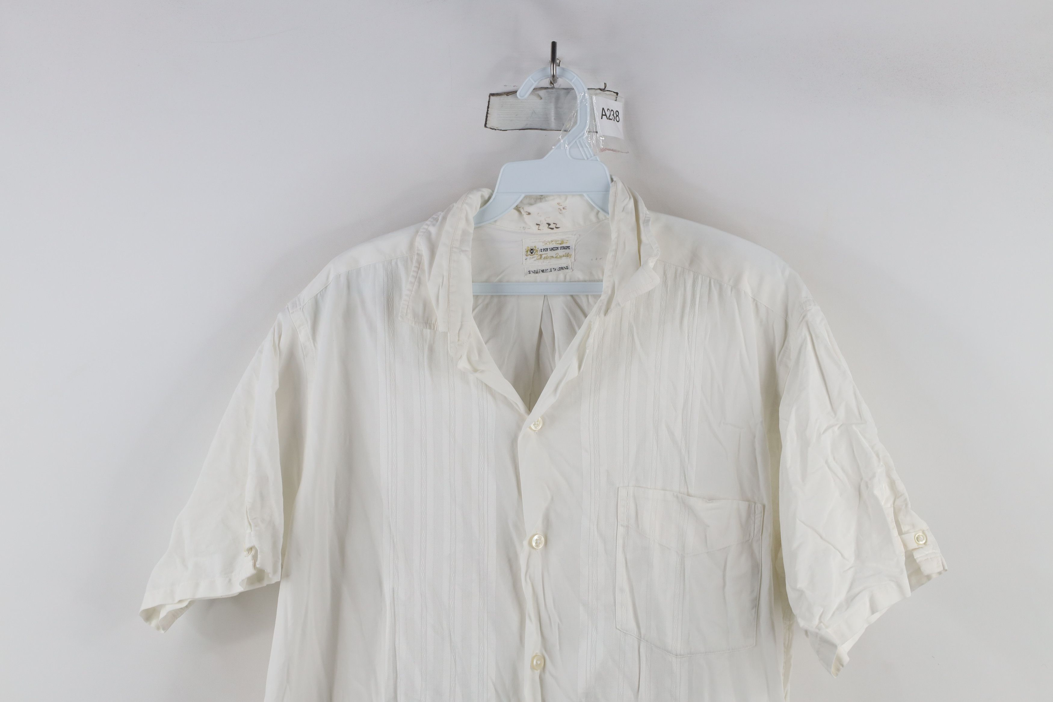 Vintage Vintage 50s Rockabilly Brocade Collared Button Shirt USA Size US XL / EU 56 / 4 - 2 Thumbnail