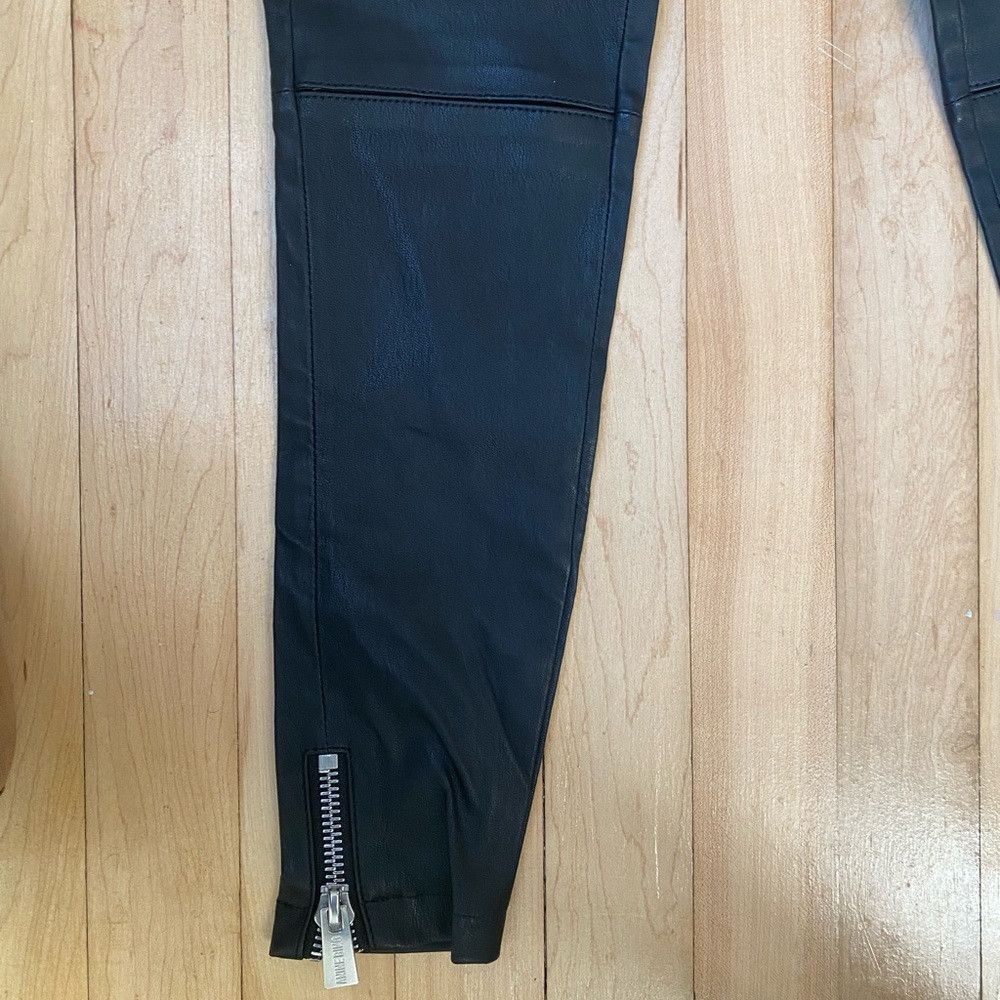 Anine Bing Anine Bing lamb leather leggings knee slit side zipper blac Size 26" / US 2 / IT 38 - 6 Thumbnail