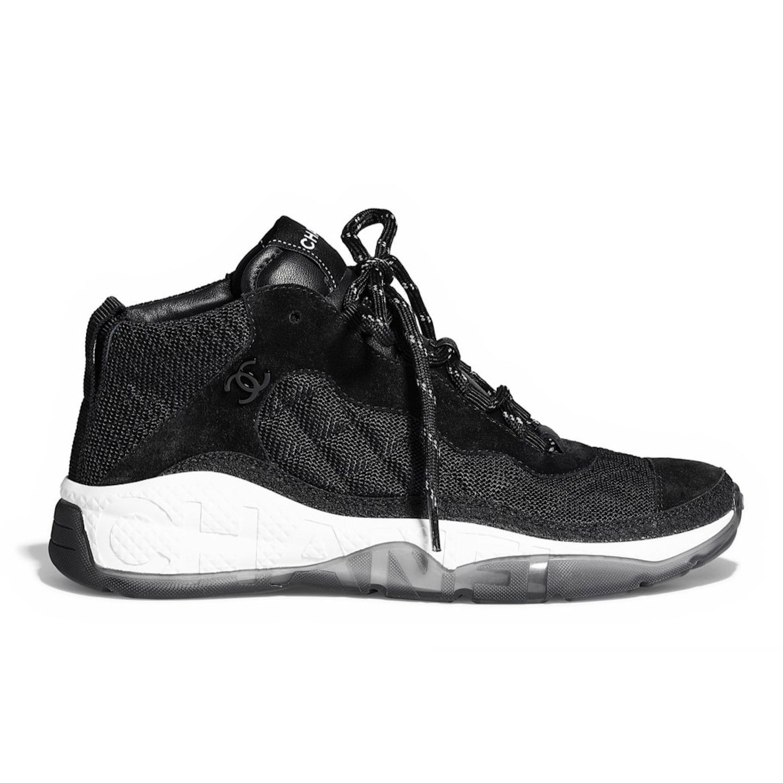 Chanel Chanel 21B Mens Logo Lace Up Mid Top Trainer Sneaker 44 11 Size US 11 / EU 44 - 1 Thumbnail