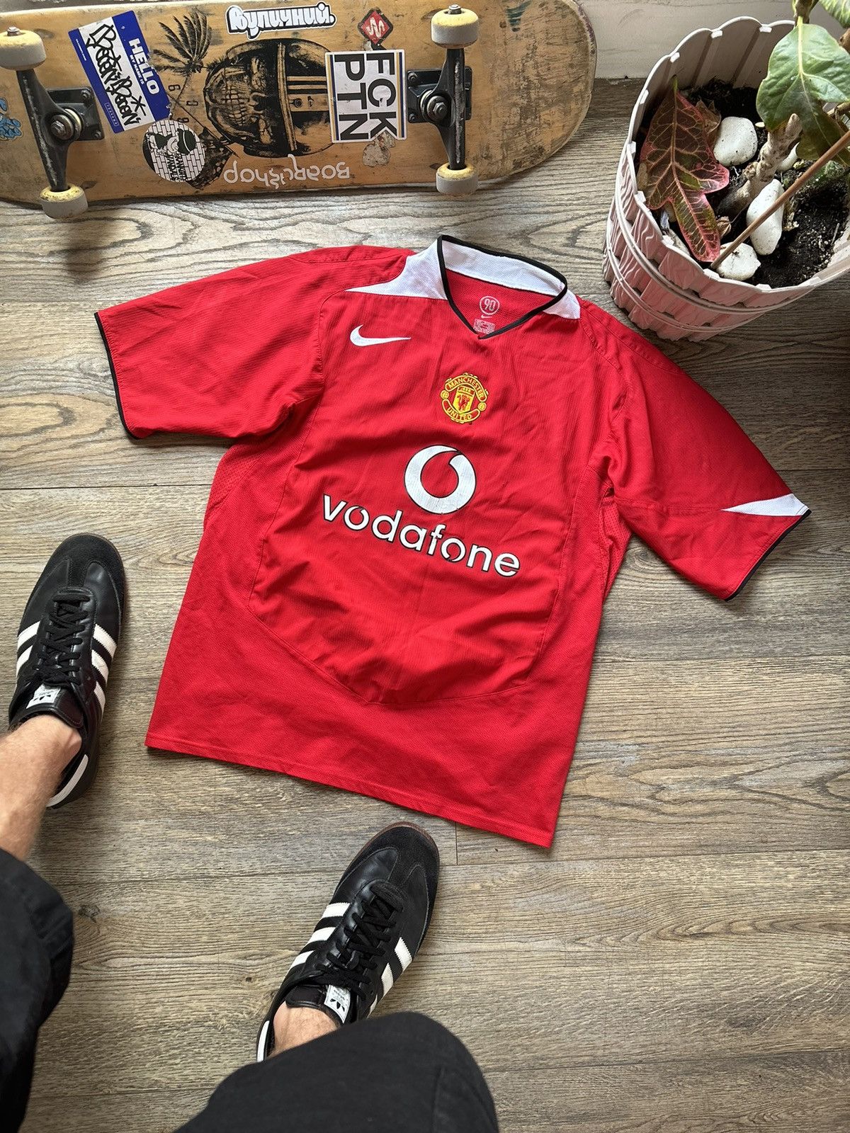 Nike Manchester United Nike Vodafone Vintage Jersey