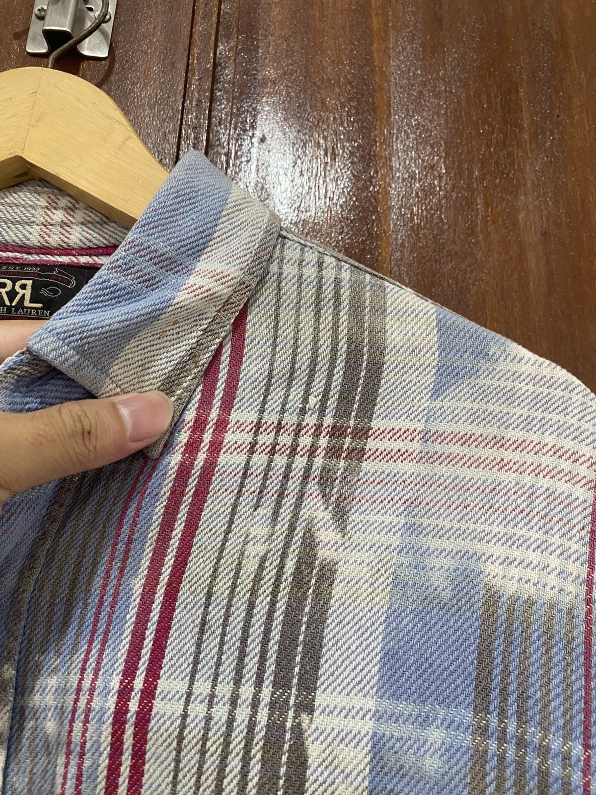 RRL Ralph Lauren Vintage Double Rrl Ralph Lauren Flannel Distressed Size US M / EU 48-50 / 2 - 6 Thumbnail