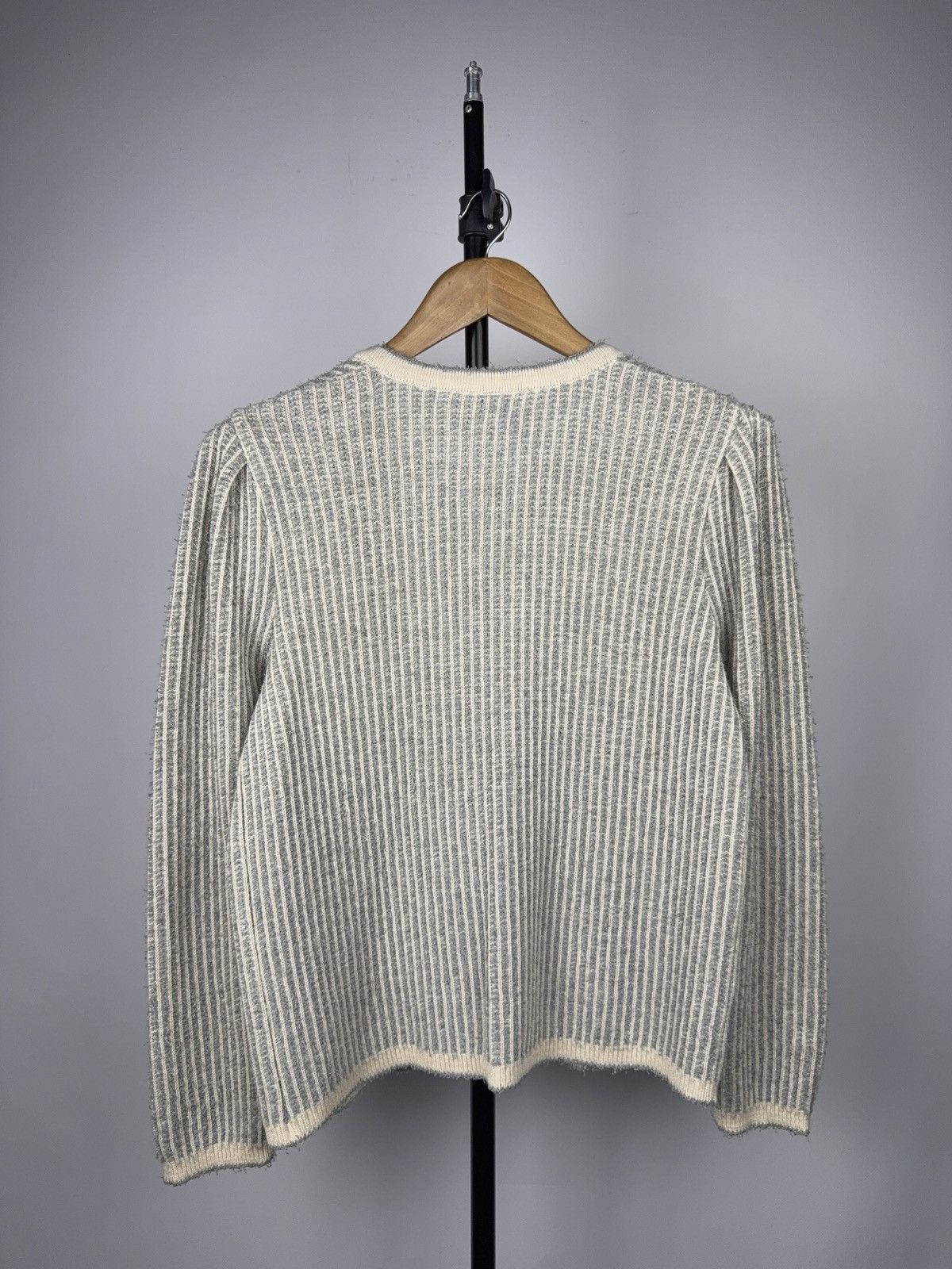Pierre Cardin Retro 80s Pierre Cardin Paris West Germany Ribbed Cardigan Size S / US 4 / IT 40 - 11 Thumbnail