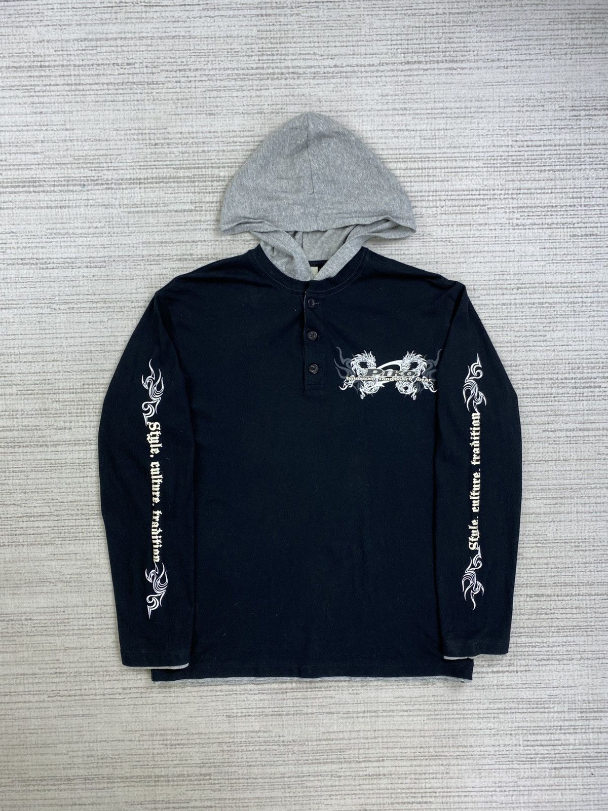 If Six Was Nine × Japanese Brand × Vintage Vintage Piko Dragonfly Full Printed Hoodie Jacket Size US M / EU 48-50 / 2 - 2 Thumbnail
