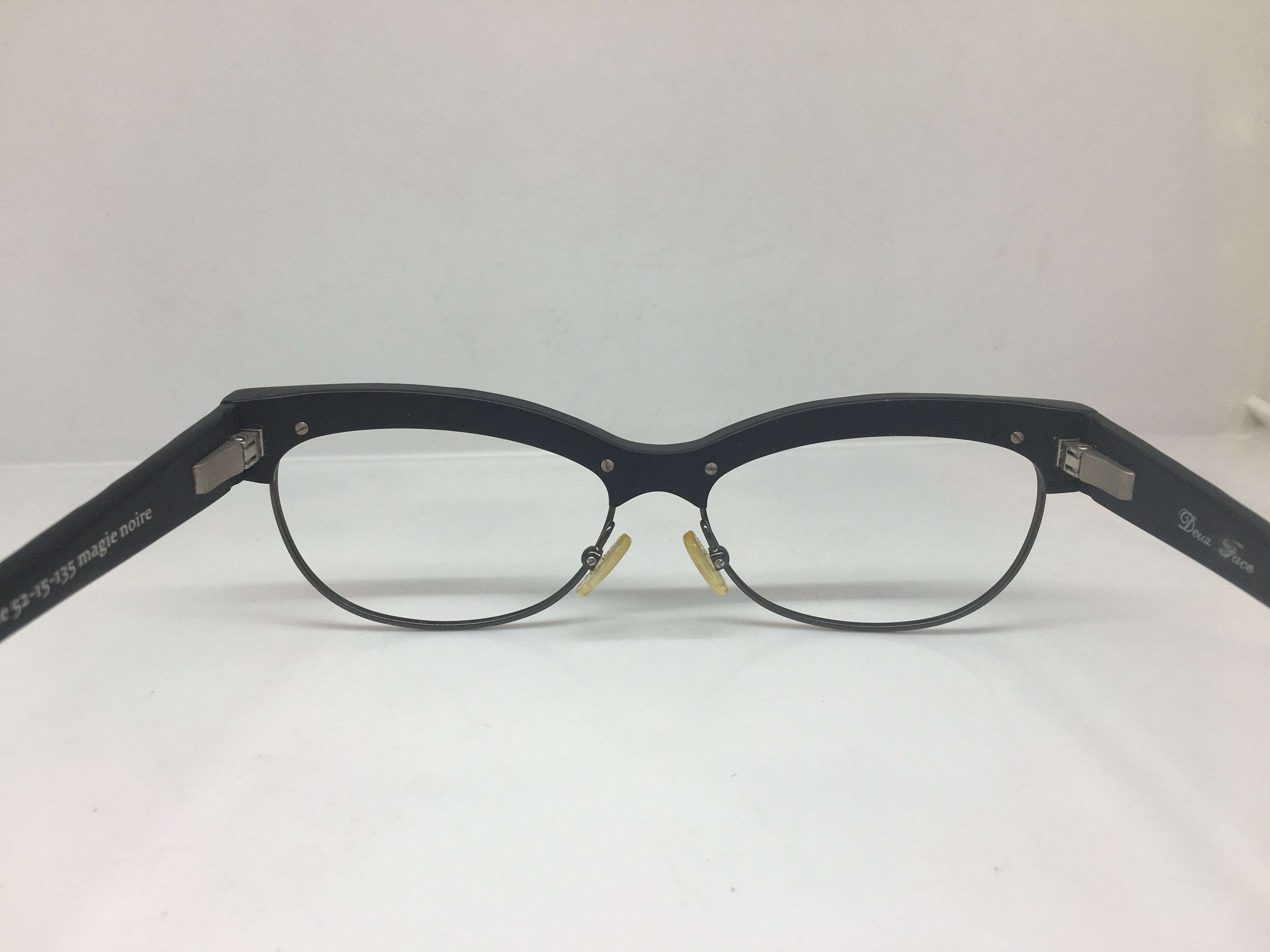 Other Deua Face Black Malcolm X Eyeglasses Frame Vintage Size ONE SIZE - 4 Thumbnail