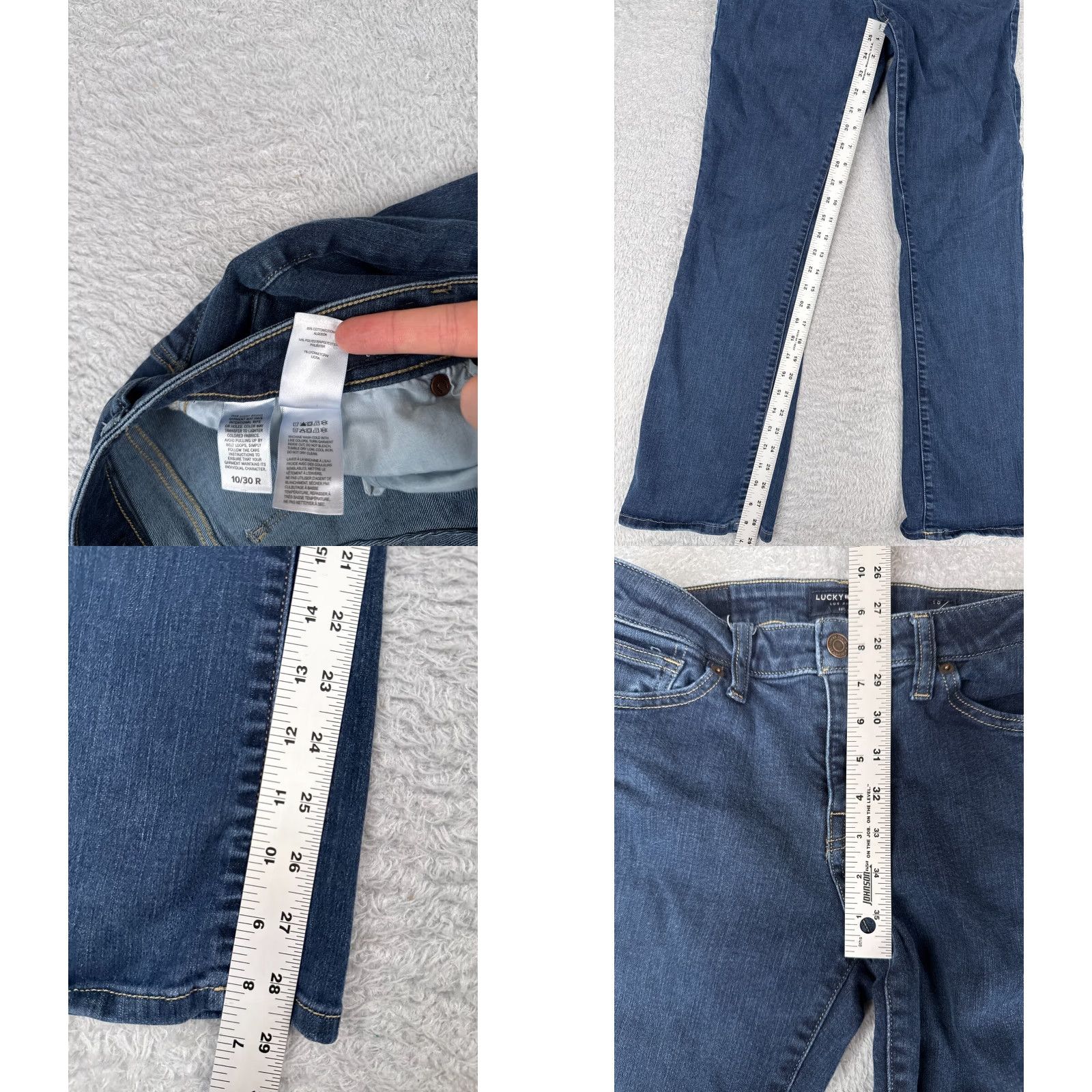 Lucky Brand Lucky Brand Jean Women 10 BlueDenim Lolita Bootcut Low Rise Cotton Blend 30x29 Women Size 32" / US 10 / IT 46 - 8 Thumbnail