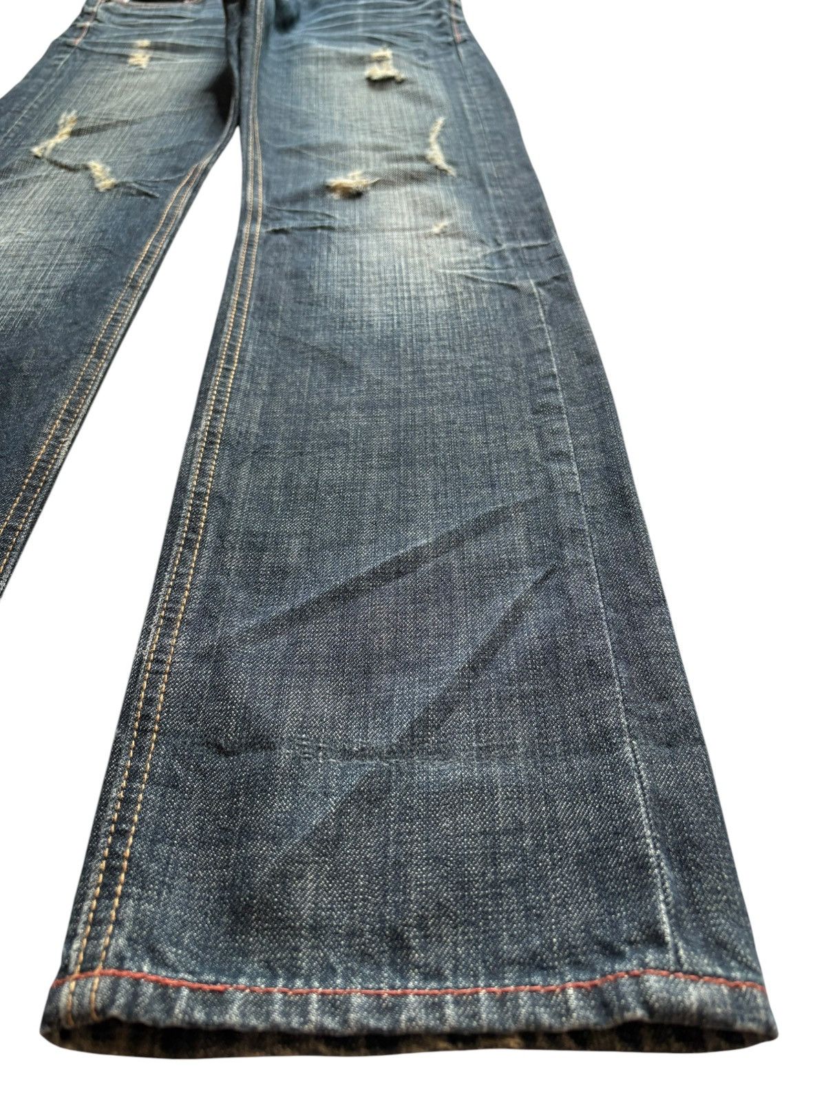 Japanese Brand Vintage Japanese Brand Mud Wash Distressed Jeans Size US 29 - 6 Thumbnail
