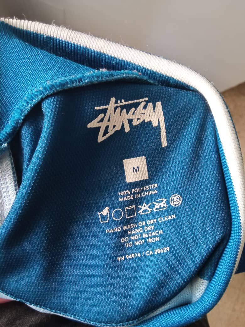 Hypebeast STUSSY BLUE SOCCER JERSEY Size US L / EU 52-54 / 3 - 8 Thumbnail